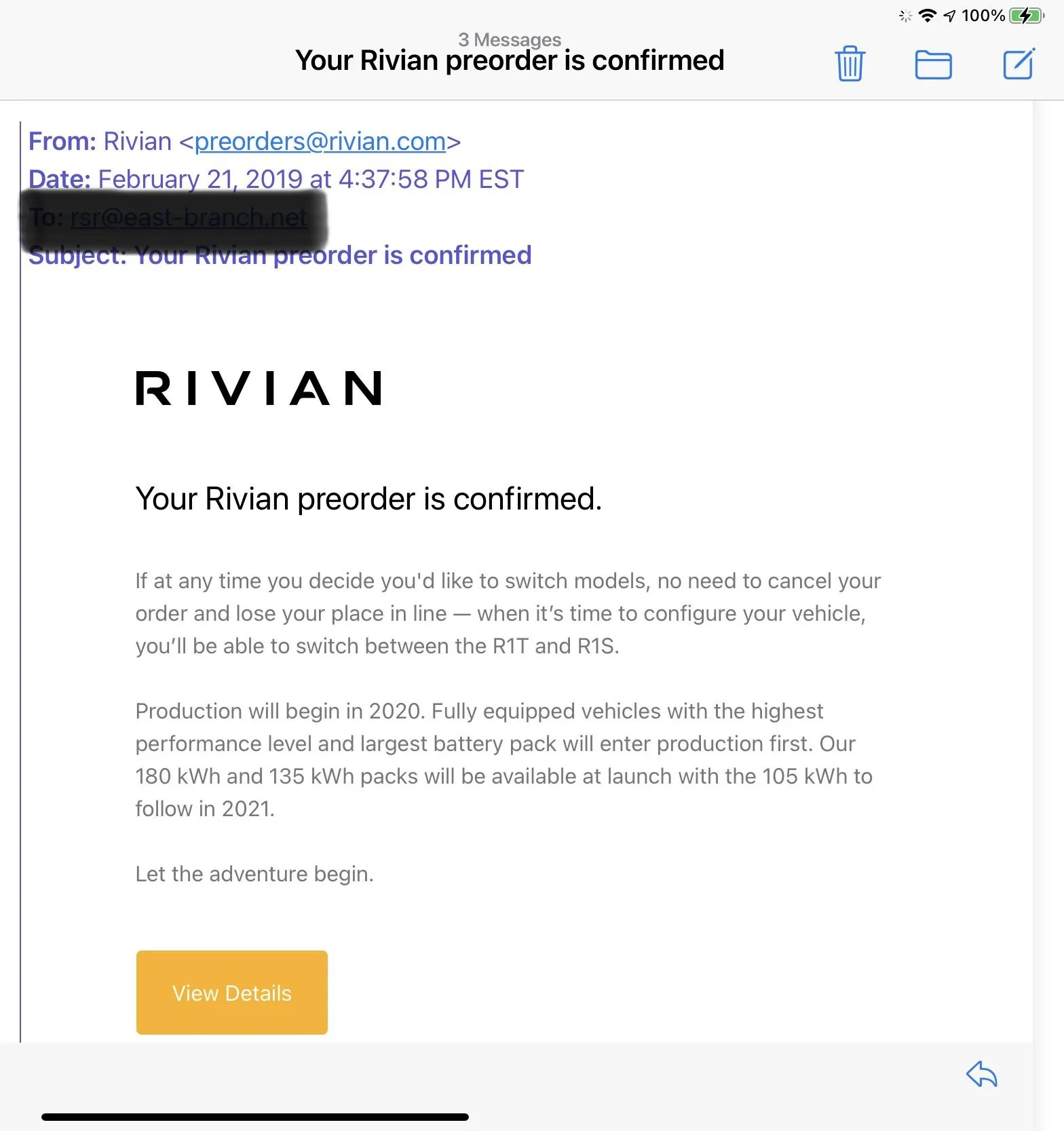 Rivian R1T R1S Buying high end EV from start up 0992DA27-0251-45A1-909B-0FE06998E540