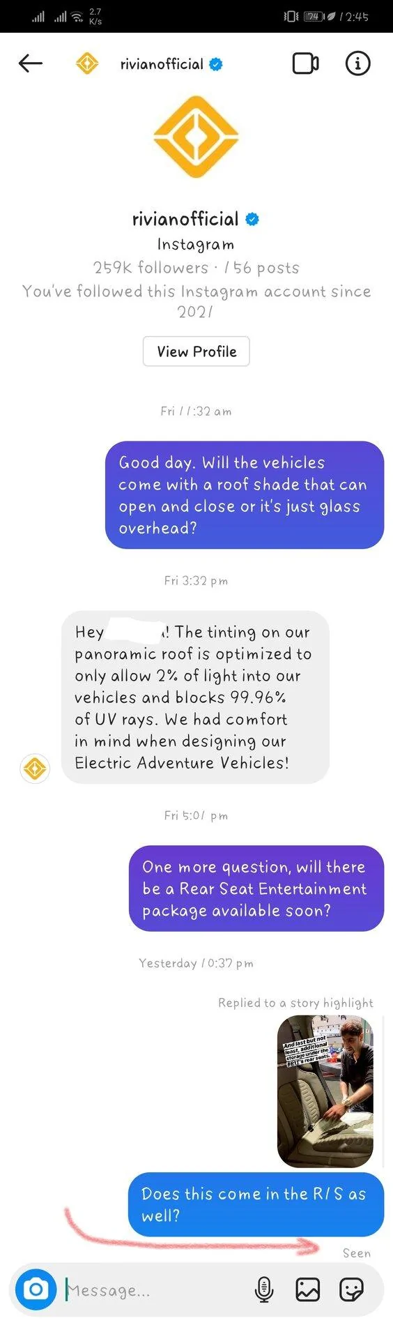 Rivian R1T R1S Inquiries Left Unanswered InkedScreenshot_20210414_124502_com.instagram.android_LI