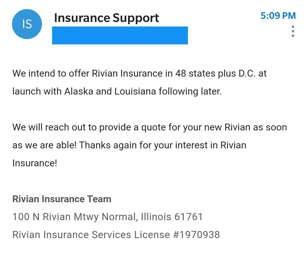 Rivian R1T R1S Official Rivian Insurance Info Announced! Screenshot_20210415-171056