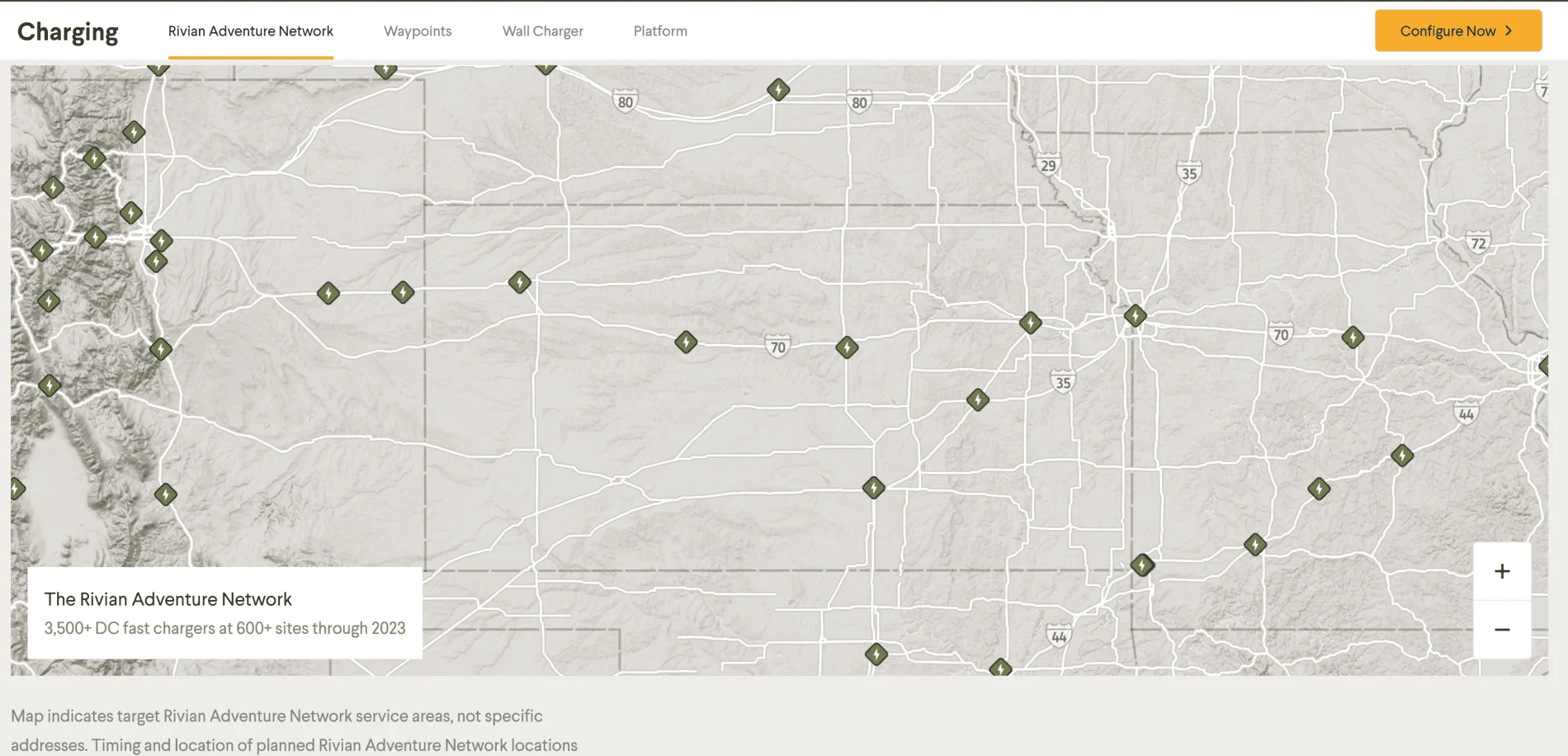 Rivian R1T R1S New Official Rivian Adventure Network and Charging Station Info 1619129222169
