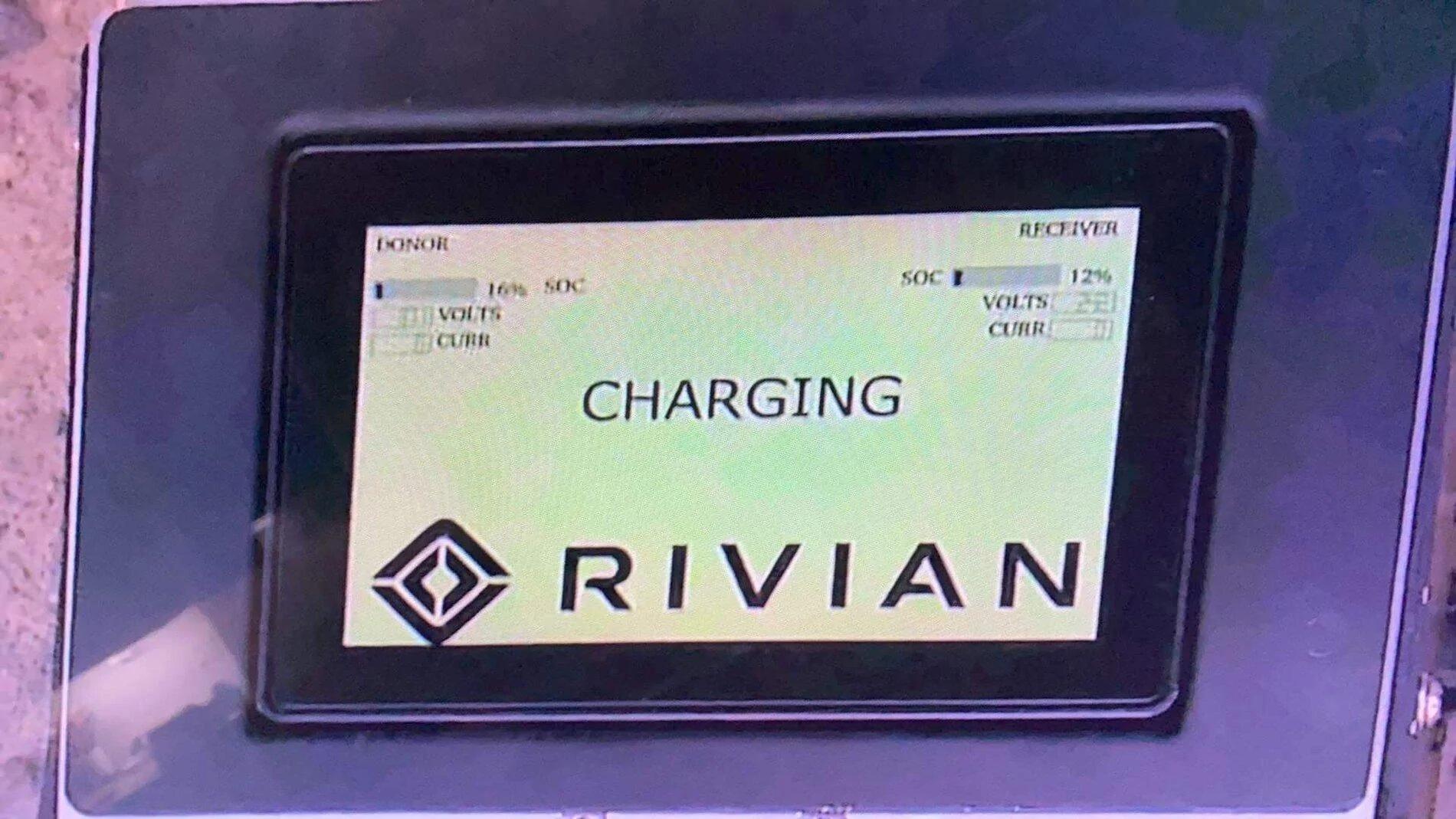 Rivian R1T R1S Vehicle to Vehicle charging received_362150851650988