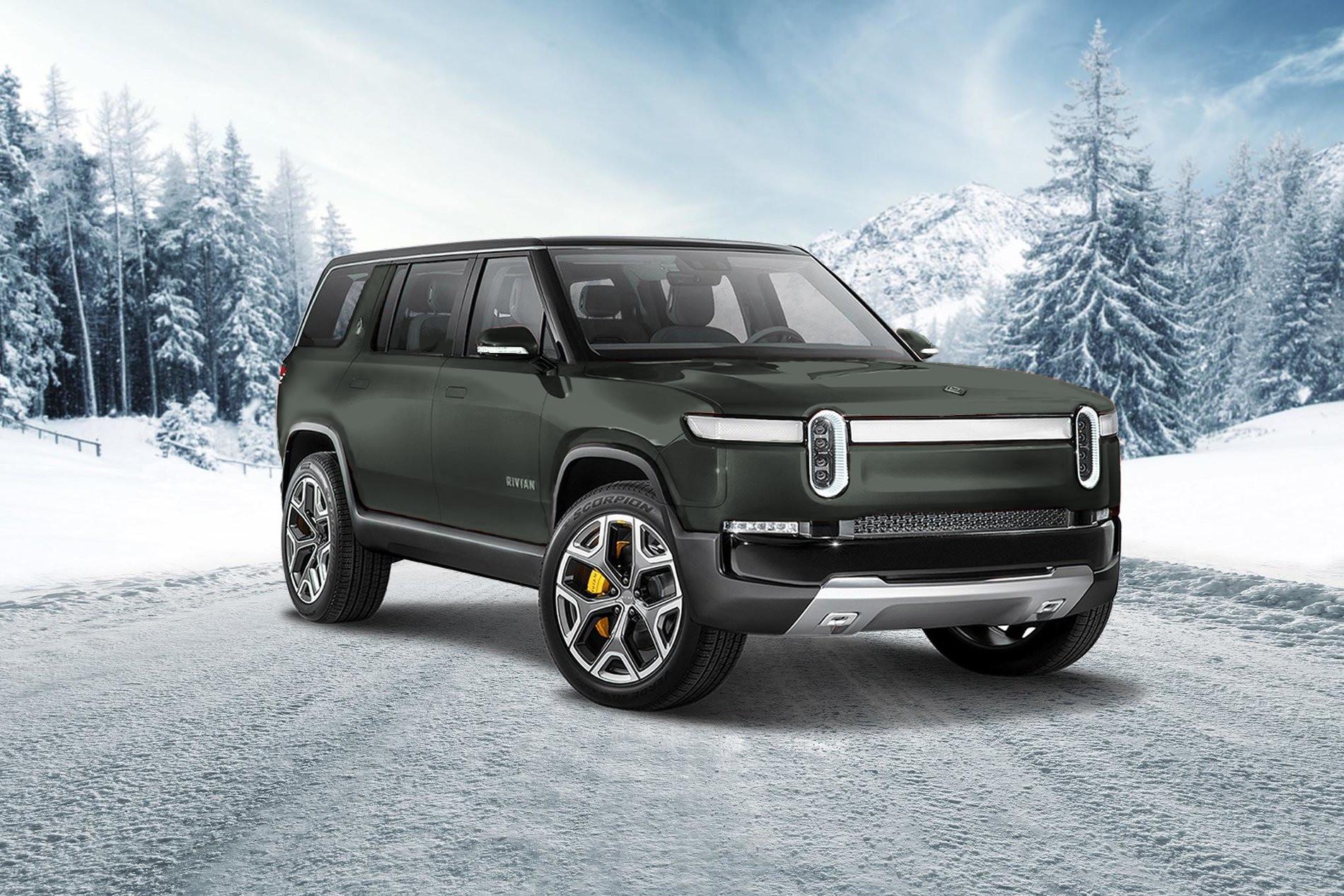 Rivian R1T R1S Real Rivian Photos & Videos sage-gray-2-rivian-r1s-suv