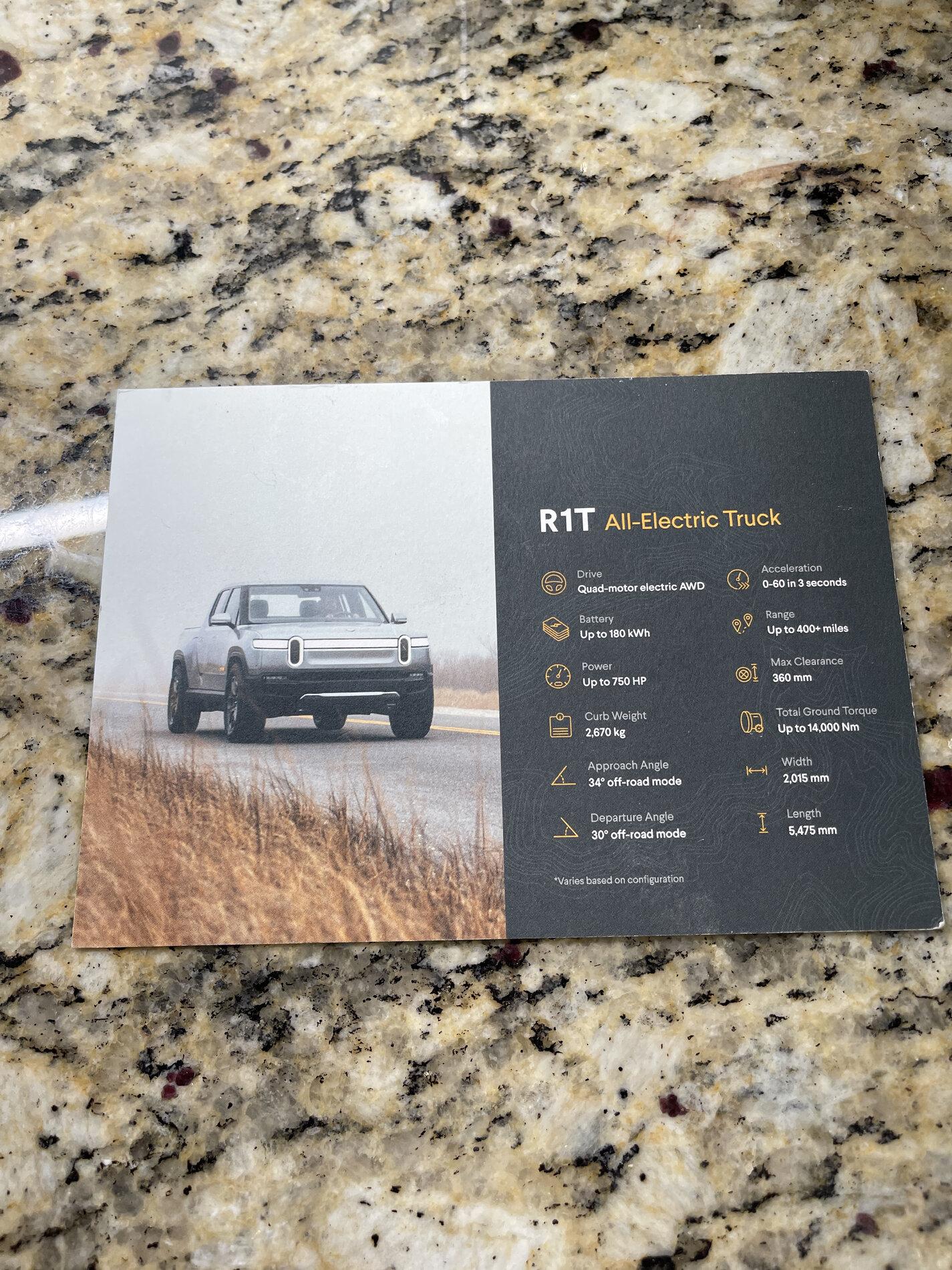 Rivian R1T R1S What will we learn on Thursday?  A Predictions Thread... IMG_5073 2