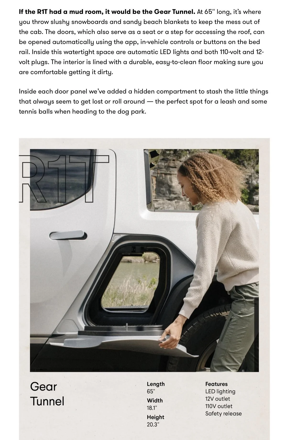 Rivian R1T R1S Sizing up the R1T - Exterior dimensions, specs, details and updates! Screen Shot 2021-05-07 at 11.04.22 AM
