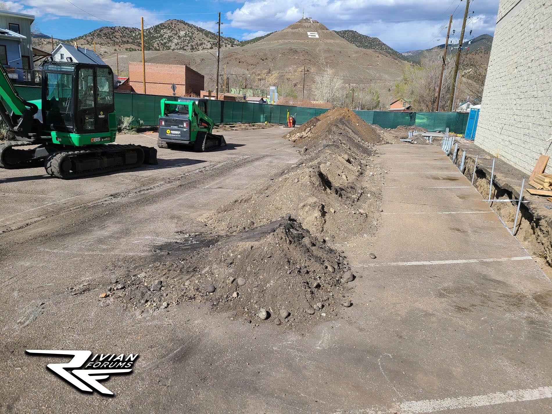 Rivian R1T R1S Rivian Charging Station in Salida, CO is Under Construction Adventure Network Rivian charging station Salida Colorado