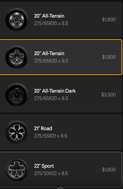 Rivian R1T R1S anyone else hate the 20" R1S wheels? 1621105000589