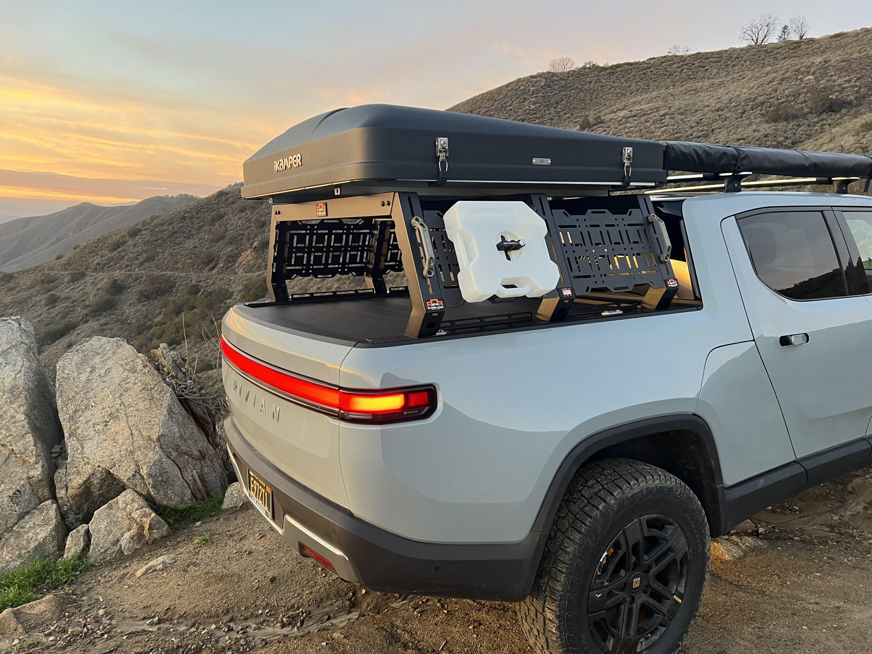 Rivian R1T R1S Just installed first production Overland Ruff Rax bed rack on R1T -- review & photos IMG_4751