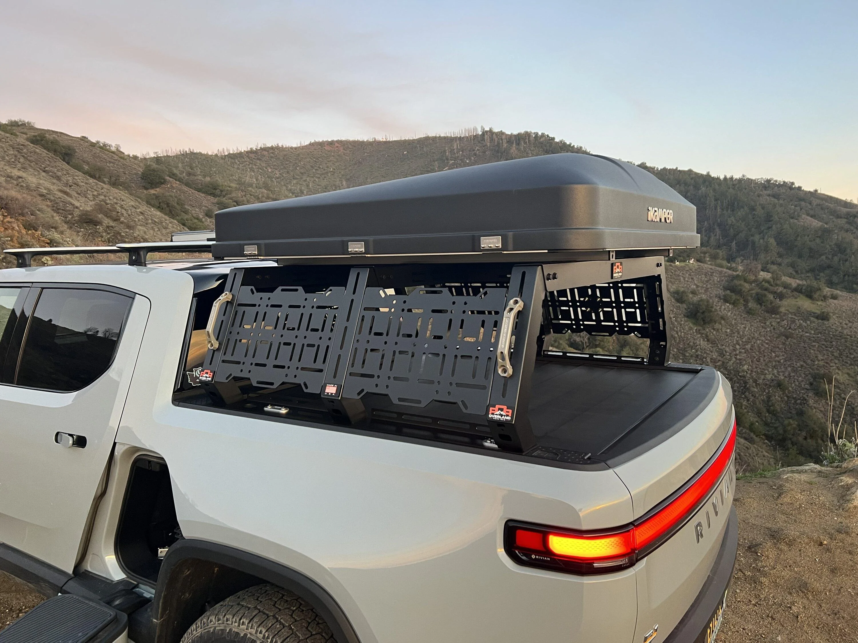 Rivian R1T R1S Just installed first production Overland Ruff Rax bed rack on R1T -- review & photos IMG_4754