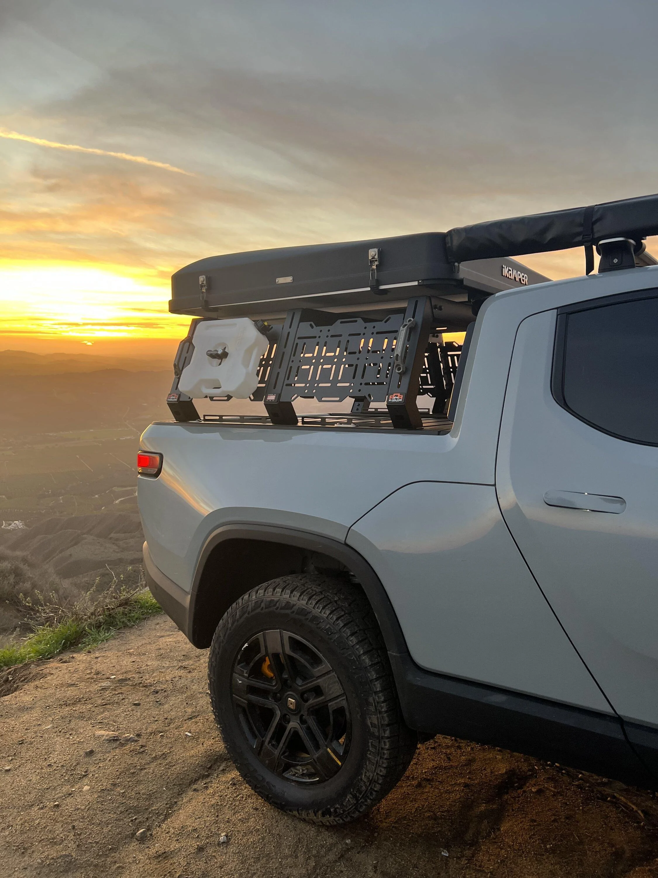 Rivian R1T R1S Just installed first production Overland Ruff Rax bed rack on R1T -- review & photos IMG_4750