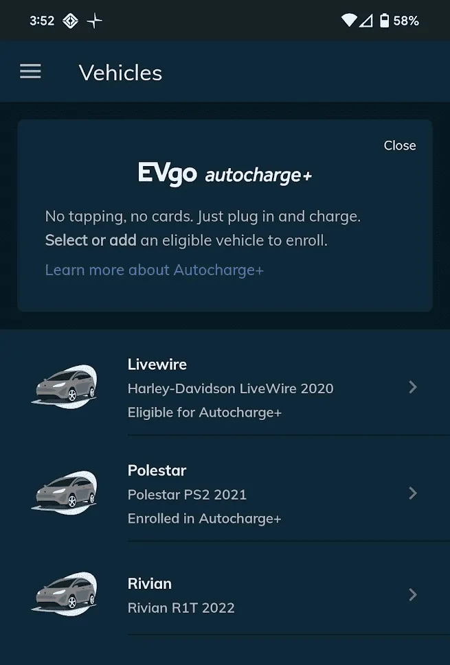 Rivian R1T R1S Has anyone successfully set up EVgo Autocharge+ ? 1673620890630