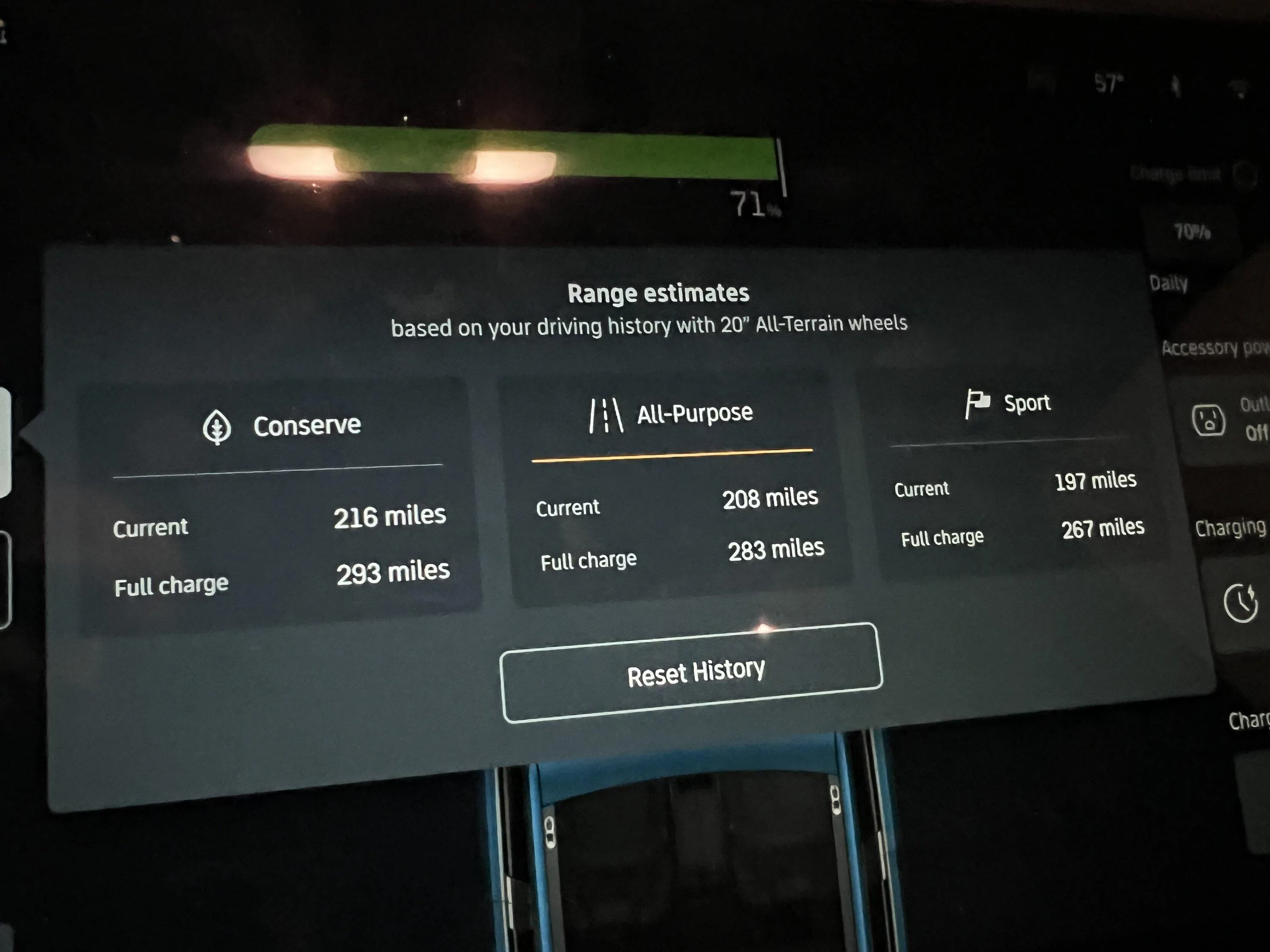 Rivian R1T R1S Now getting more range on a full charge. Anyone else? 2E7F2BCF-58E8-4DEE-9758-8D9D4A8D2CB0