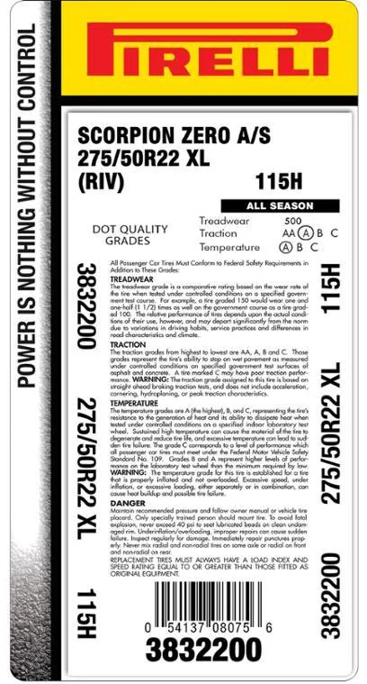 Rivian R1T R1S Which tires come on 22 wheels? 3832200_US_P