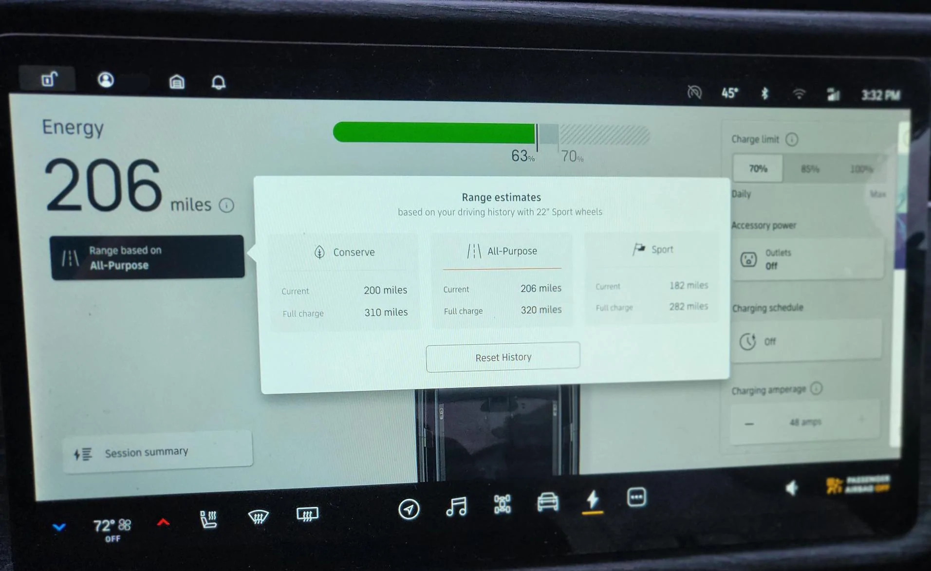 Rivian R1T R1S What max range calculations is everyone getting? 20230115_153254