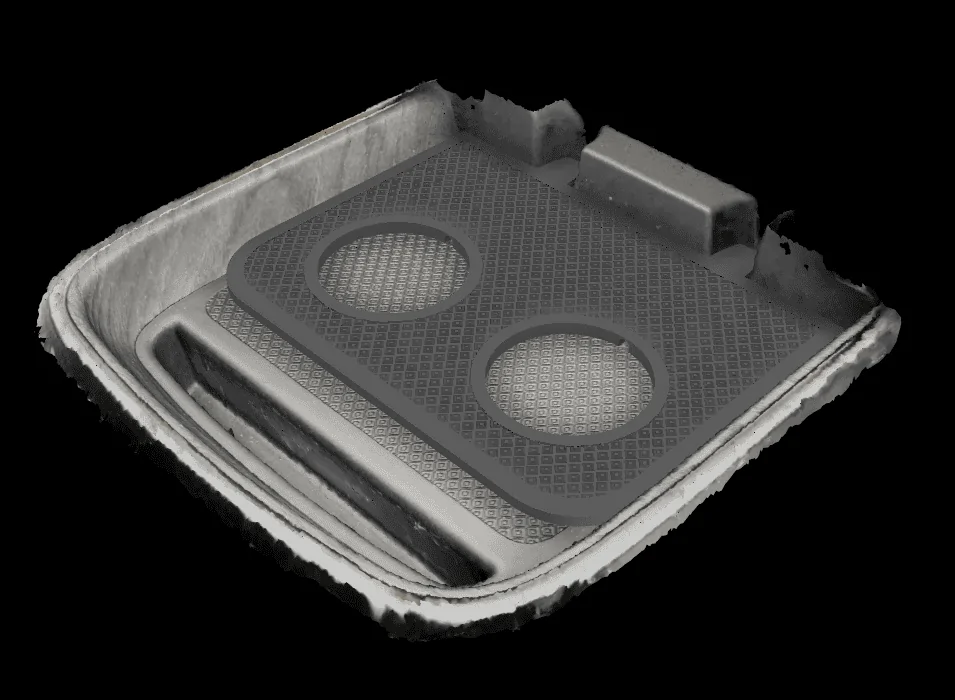 Rivian R1T R1S My own MagSafe charging pad with Rivian Logos :) STL attached for 3D print centerConsole1
