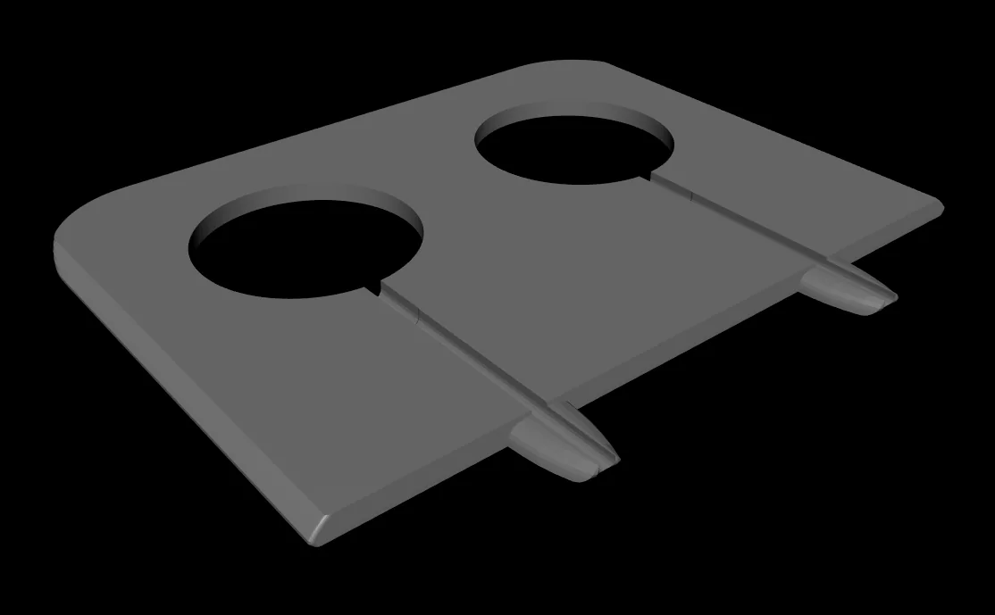 Rivian R1T R1S My own MagSafe charging pad with Rivian Logos :) STL attached for 3D print centerConsole2