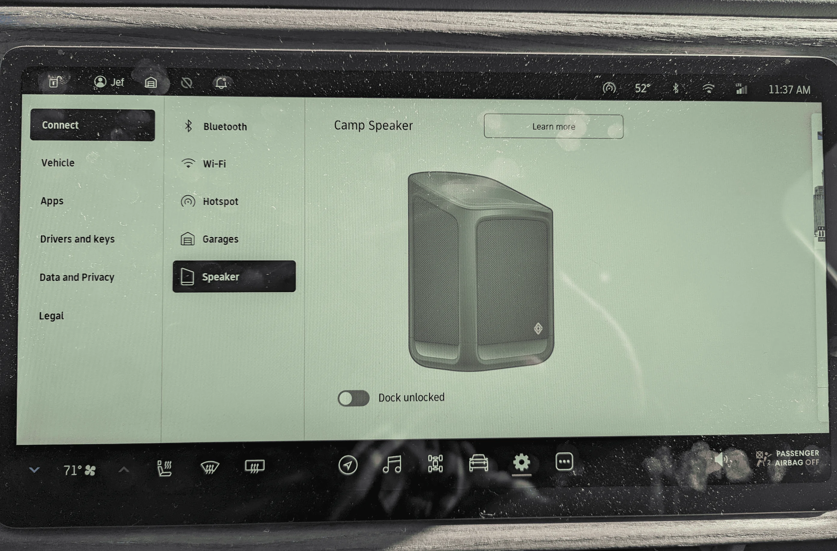 Rivian R1T R1S How to detach the console bluetooth speaker? 1673984392051