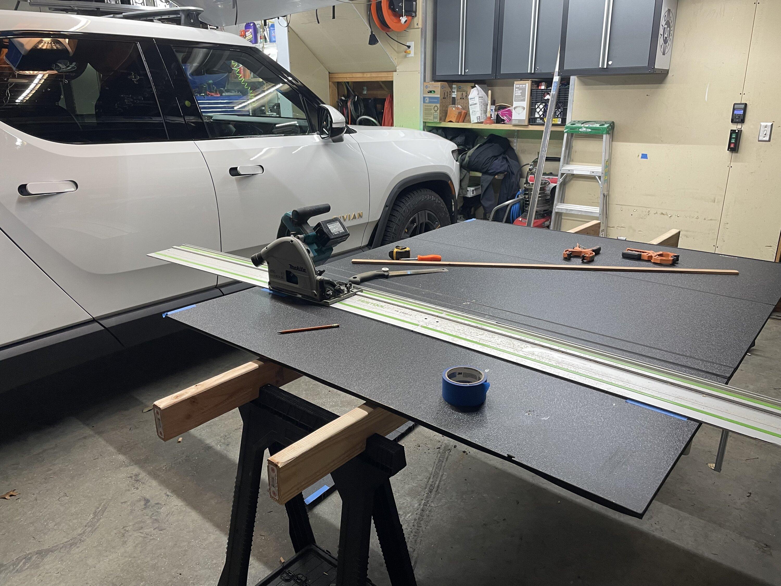 Rivian R1T R1S My DIY F-150 Hard Tonneau Mod and Install on R1T IMG_1706