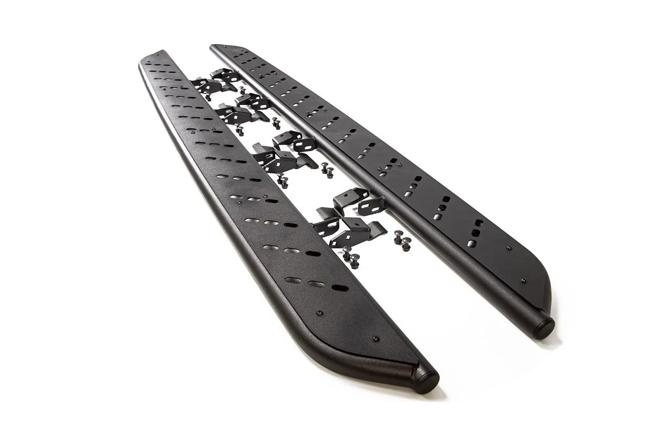 Rivian R1T R1S Introducing RMaxx Running Boards & Rock Sliders for Rivian R1T / R1S from Team 1EV 1ev-rivian-r1t-running-boards-step-textured-black-2