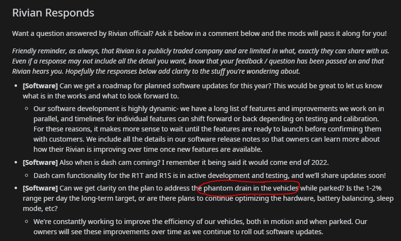 Rivian R1T R1S Vampire Drain - 4.57 kWh/day, 8 miles rated range per day 1674135565824