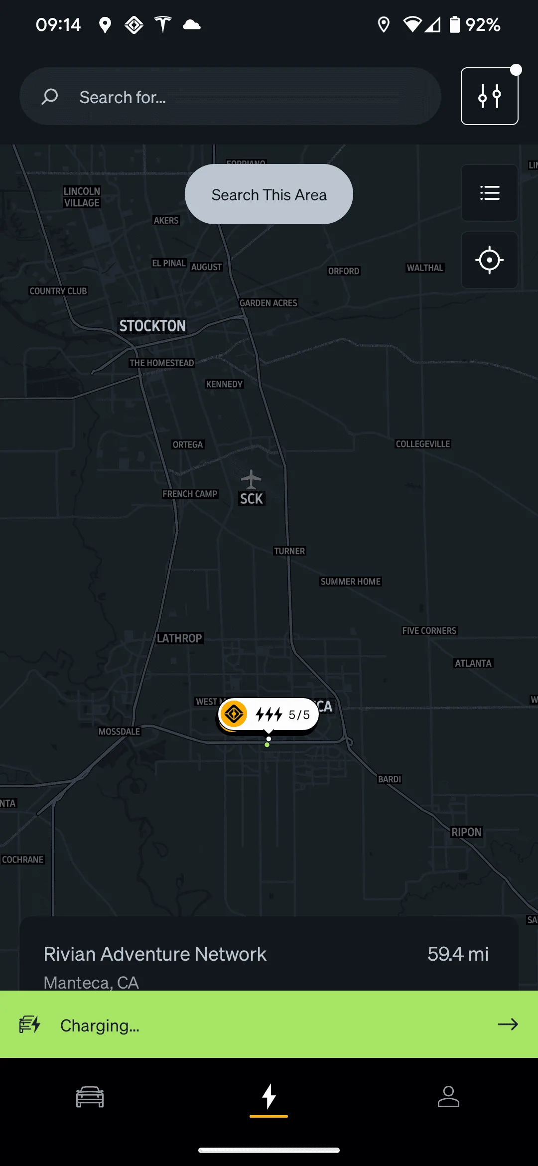 Rivian R1T R1S RAN Rivian Charging Stations Locations Map via Google Maps Screenshot_20230121-091435