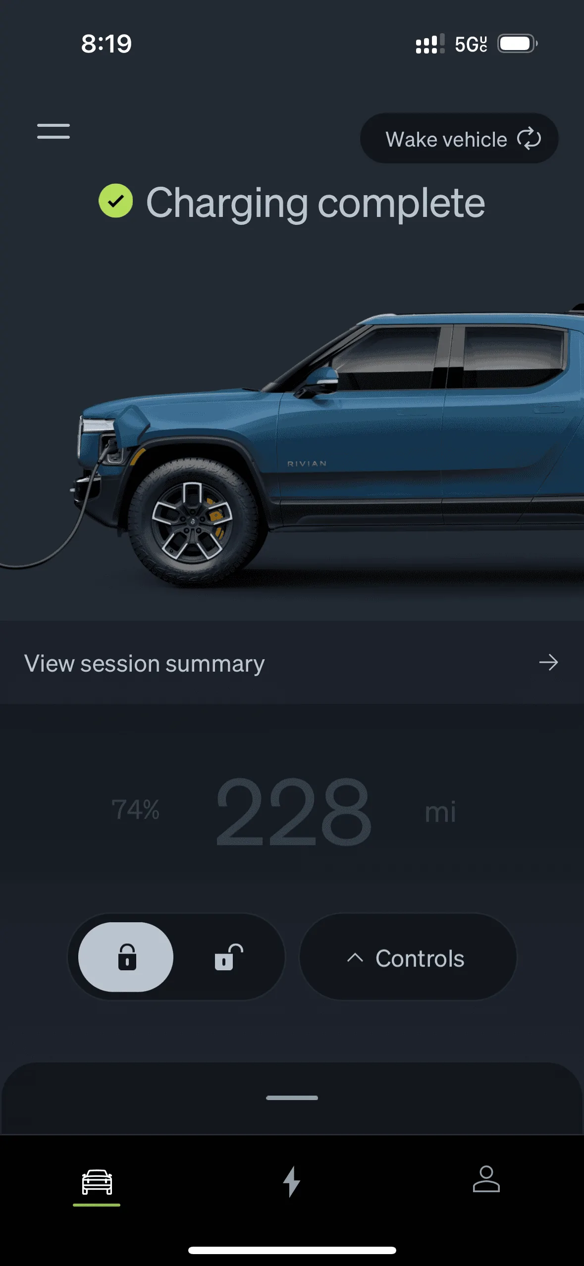 Rivian R1T R1S Vampire Drain - 4.57 kWh/day, 8 miles rated range per day IMG_1033