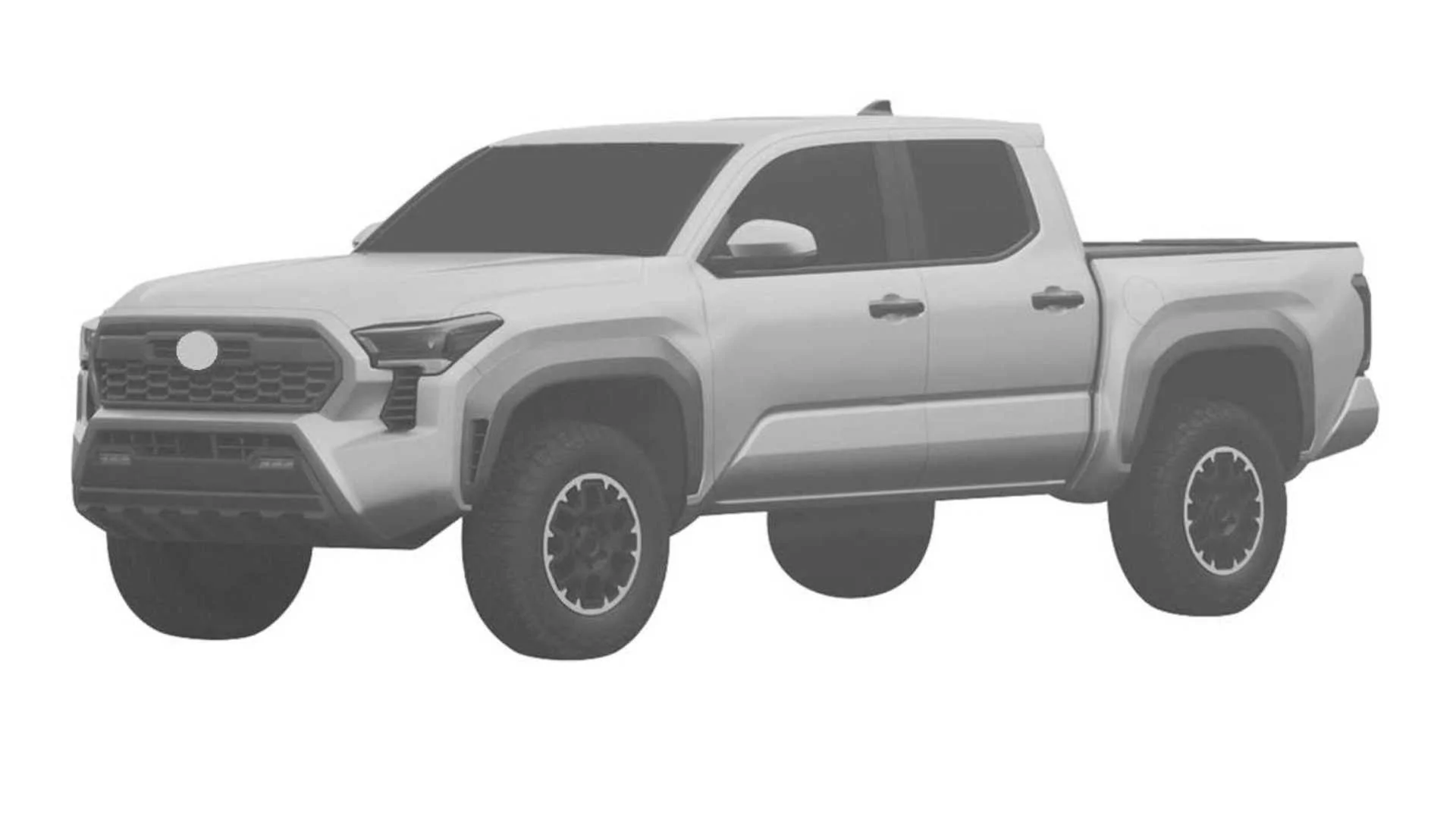 Rivian R1T R1S Upcoming Competition: 2024 Tacoma Pickup Design Leaked ? 2024 Toyota Tacoma 4th gen patent design 3