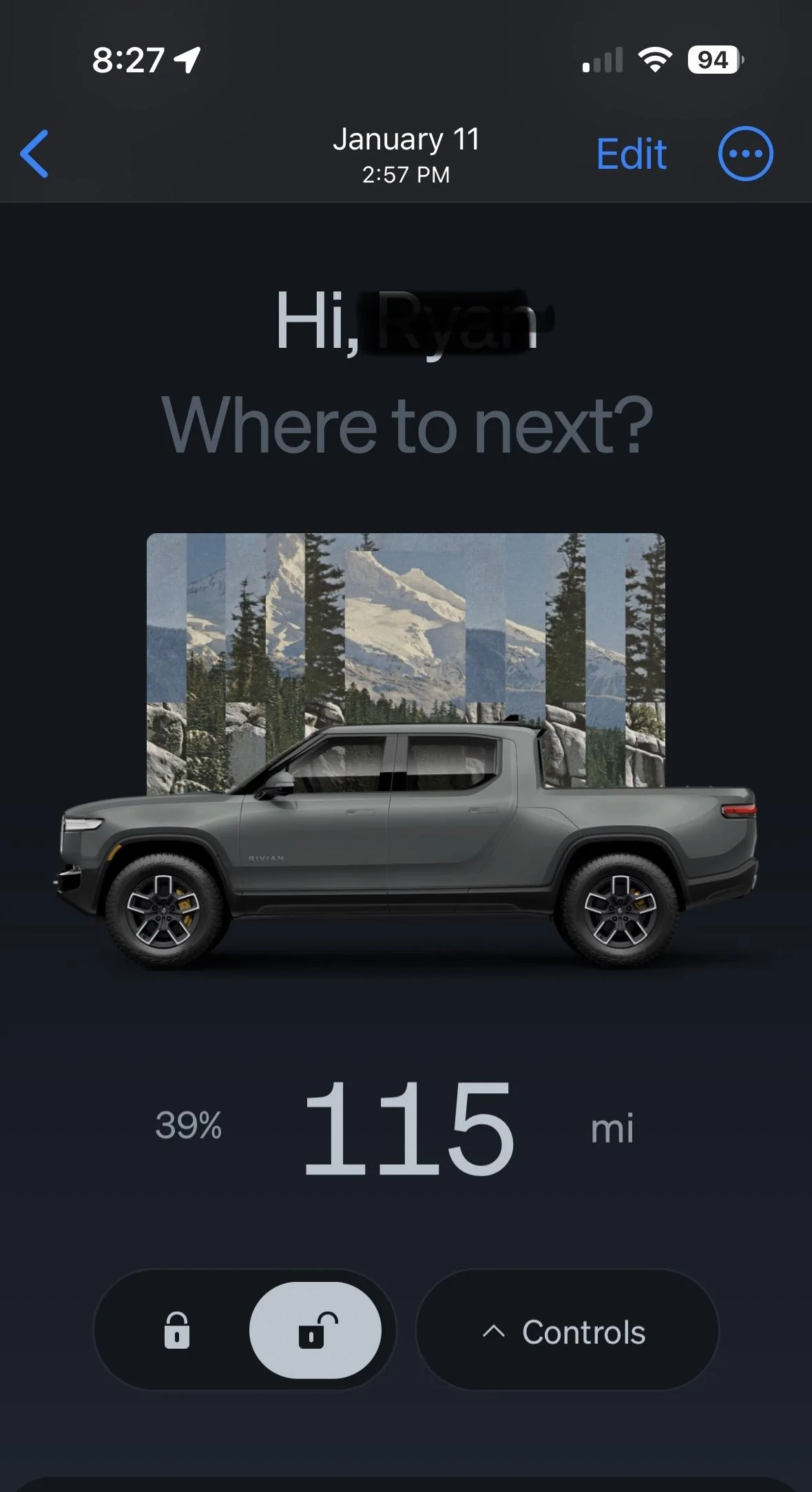 Rivian R1T R1S Vampire Drain - 4.57 kWh/day, 8 miles rated range per day IMG_8864