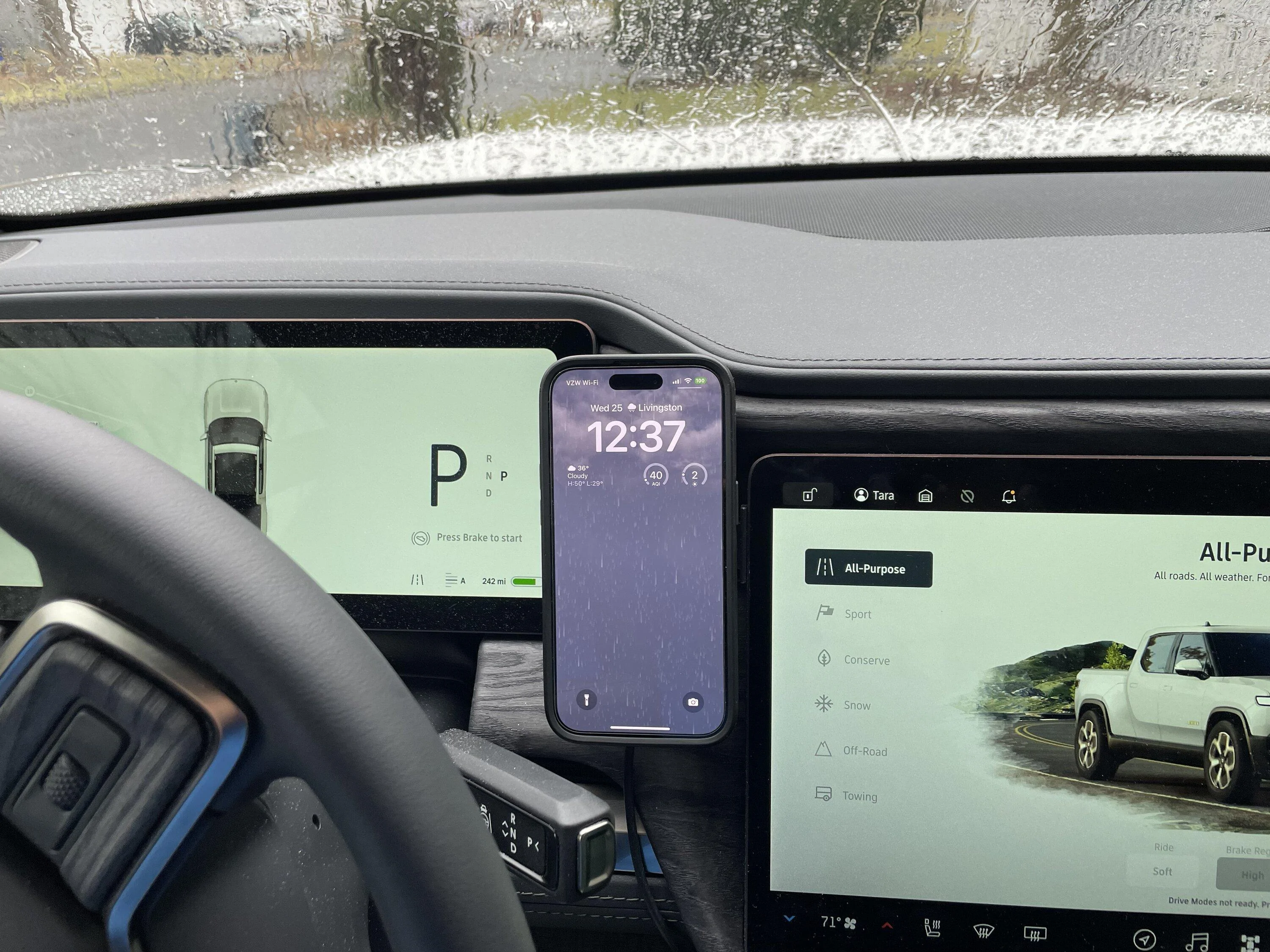 Rivian R1T R1S Quad Lock MAG Phone Mount - 3D Print STL download 20230125_173729878_iOS