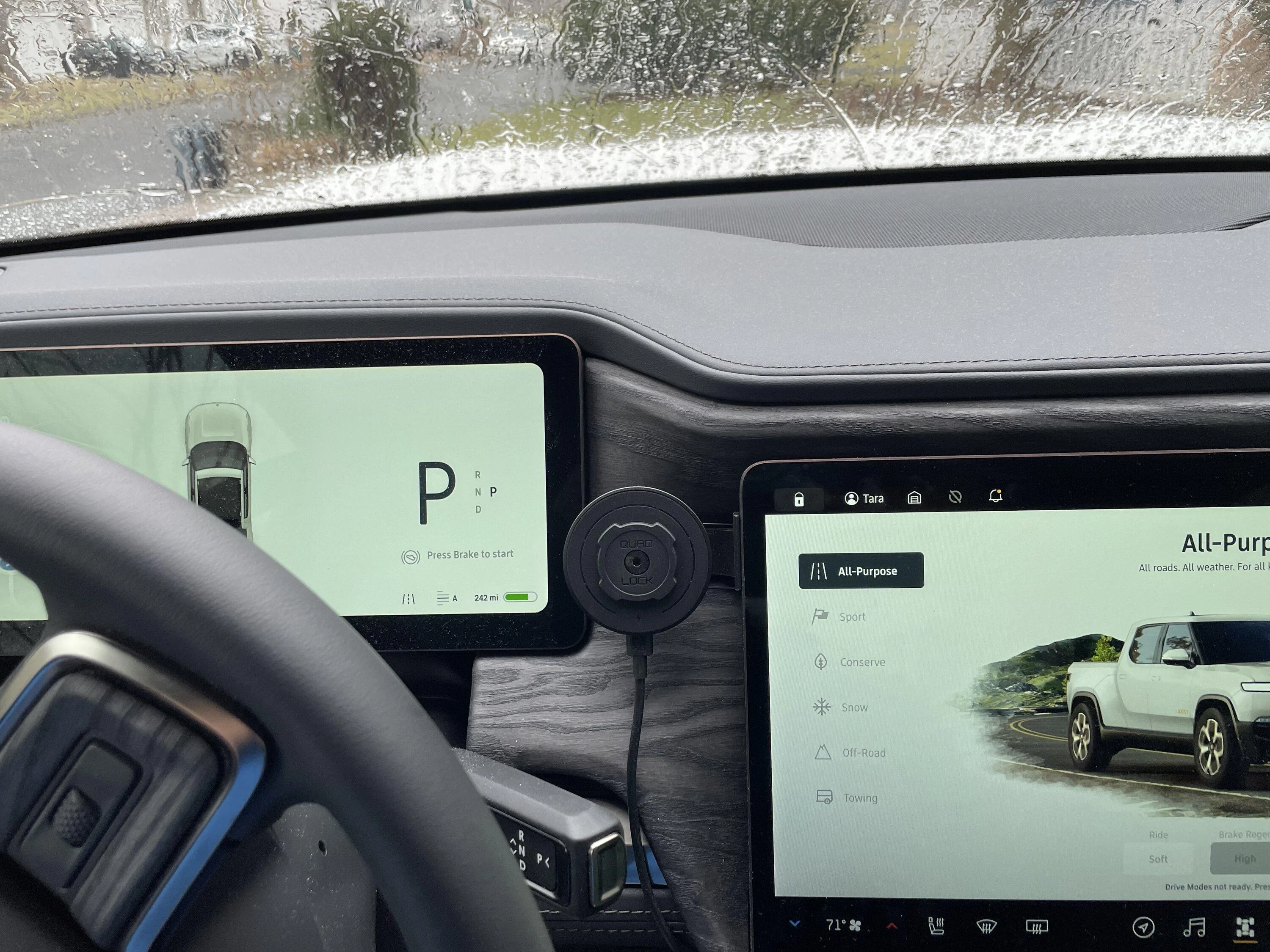 Rivian R1T R1S Quad Lock MAG Phone Mount - 3D Print STL download 20230125_173733972_iOS