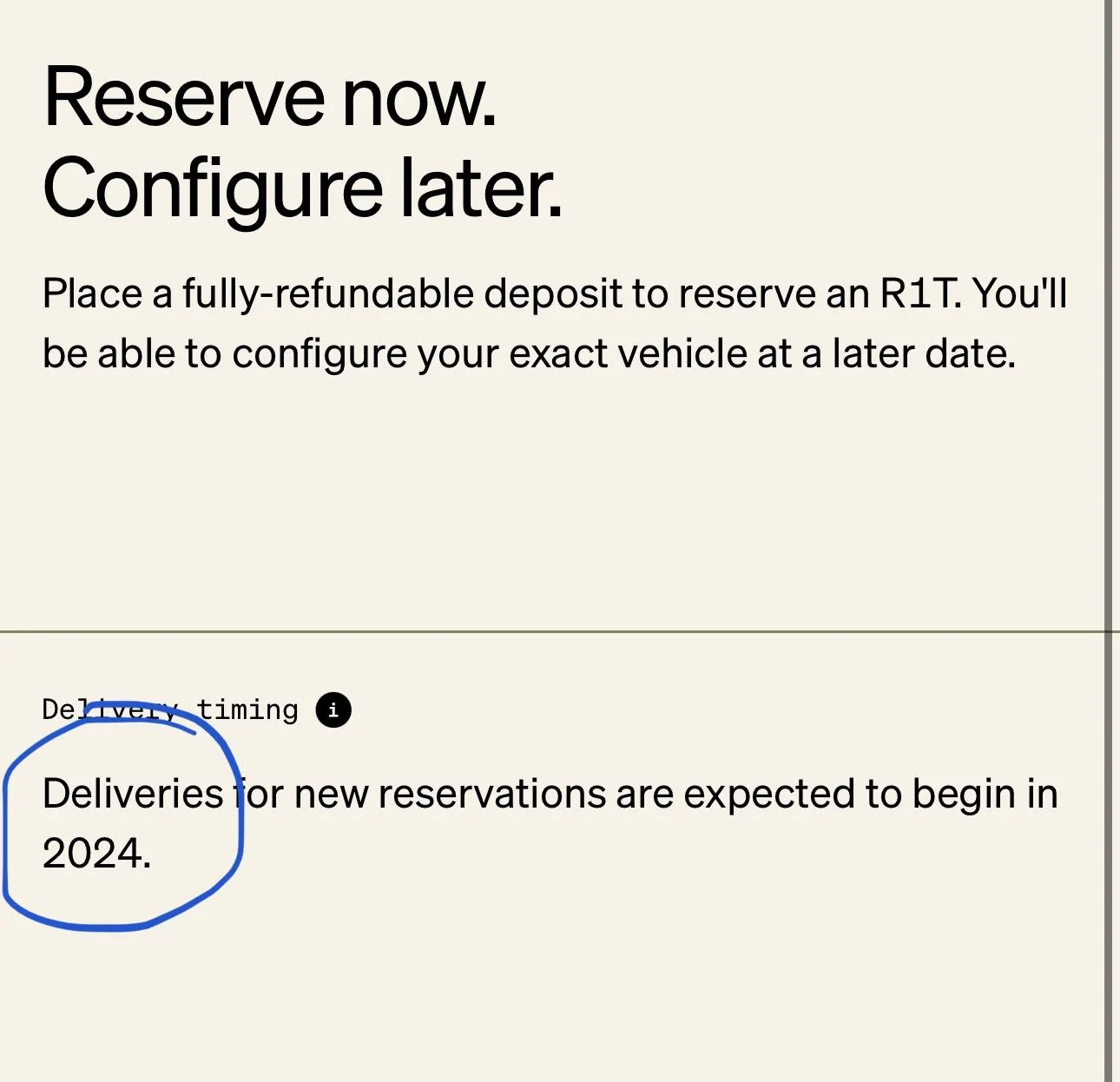 Rivian R1T R1S Newly placed orders now expected to begin shipping in 2024 1620064B-FBB9-4A6A-8A2E-F2AA0FC6DAD6