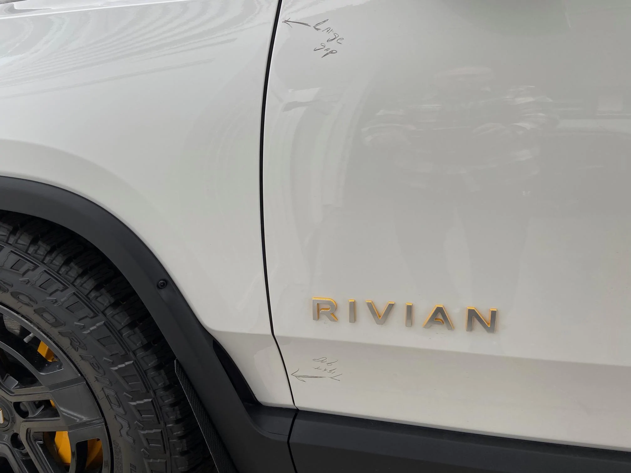 Rivian R1T R1S Misaligned R1T panel alignments resolved by Service Center D1F211AE-B61E-4B82-8110-F441F8DC4C82