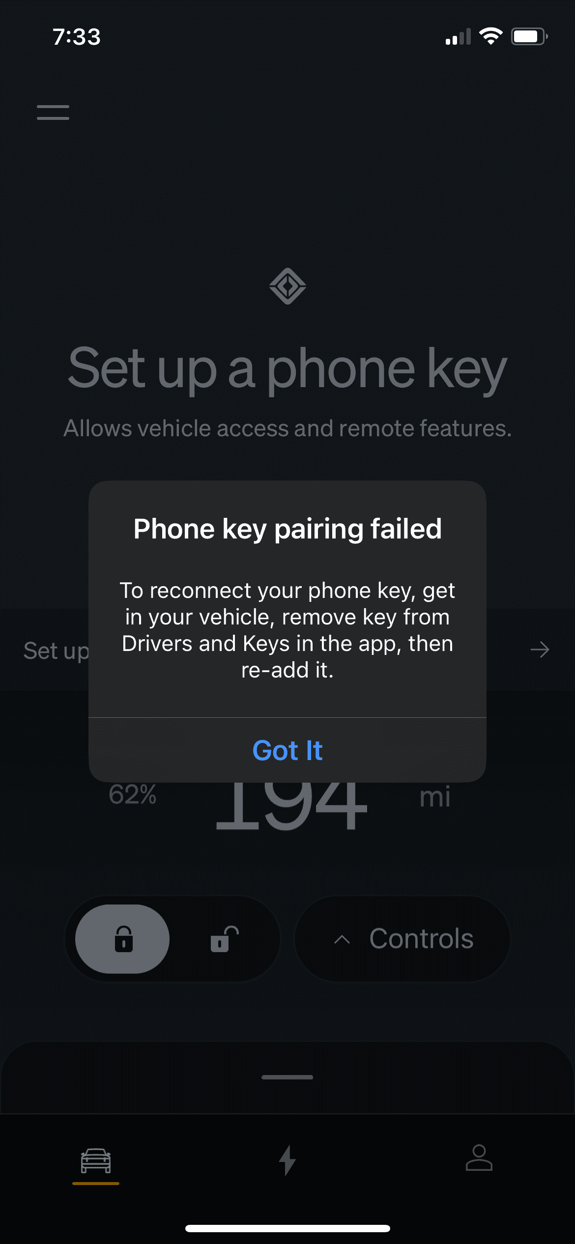 Rivian R1T R1S App 1.10: Phone key pairing failed 6AA8274B-94BB-4D5A-9DA1-86DEAE0745D3