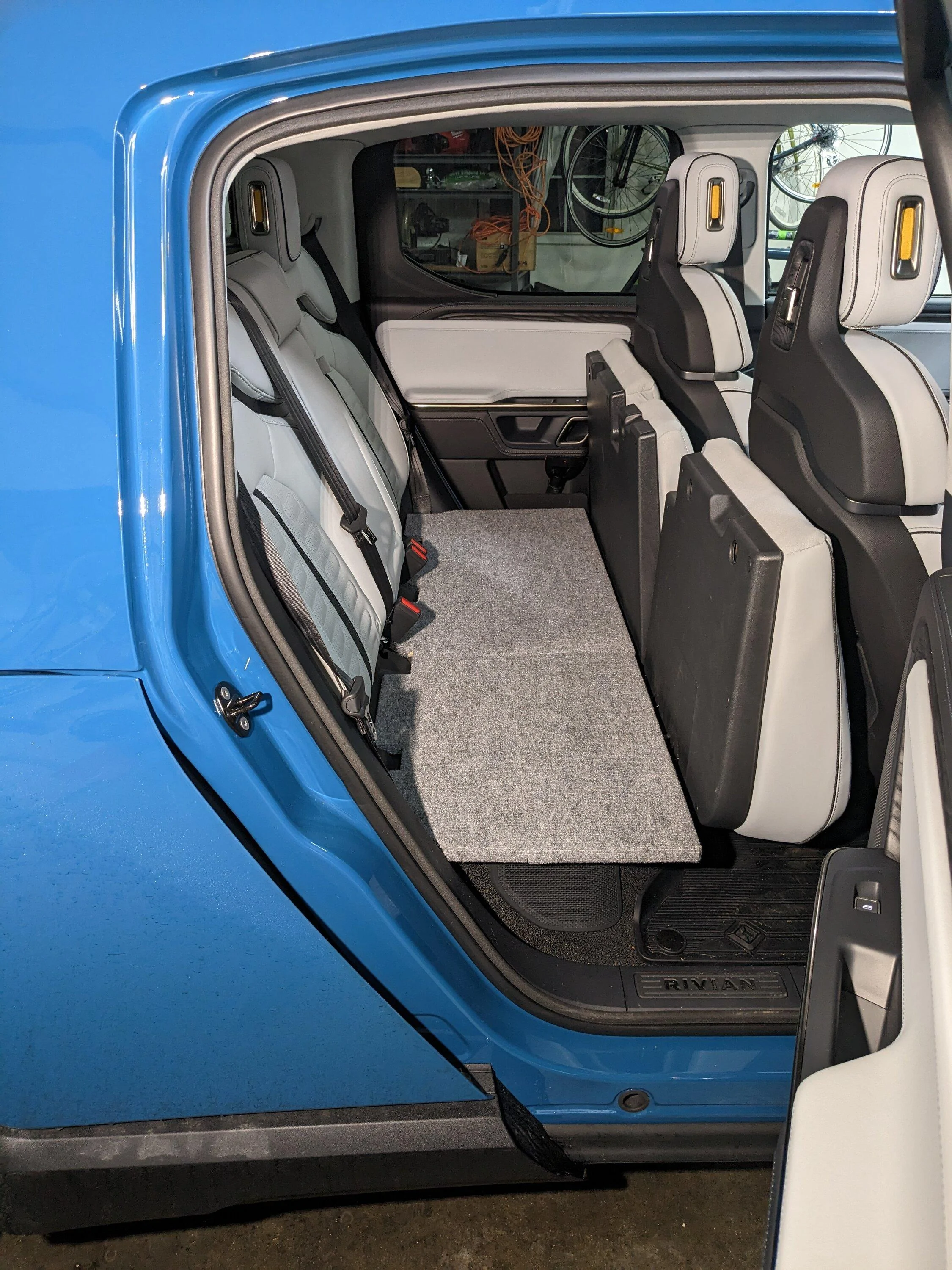 Rivian R1T R1S Dog Platform Bench custom DIY made for R1T back seat PXL_20230127_001056498