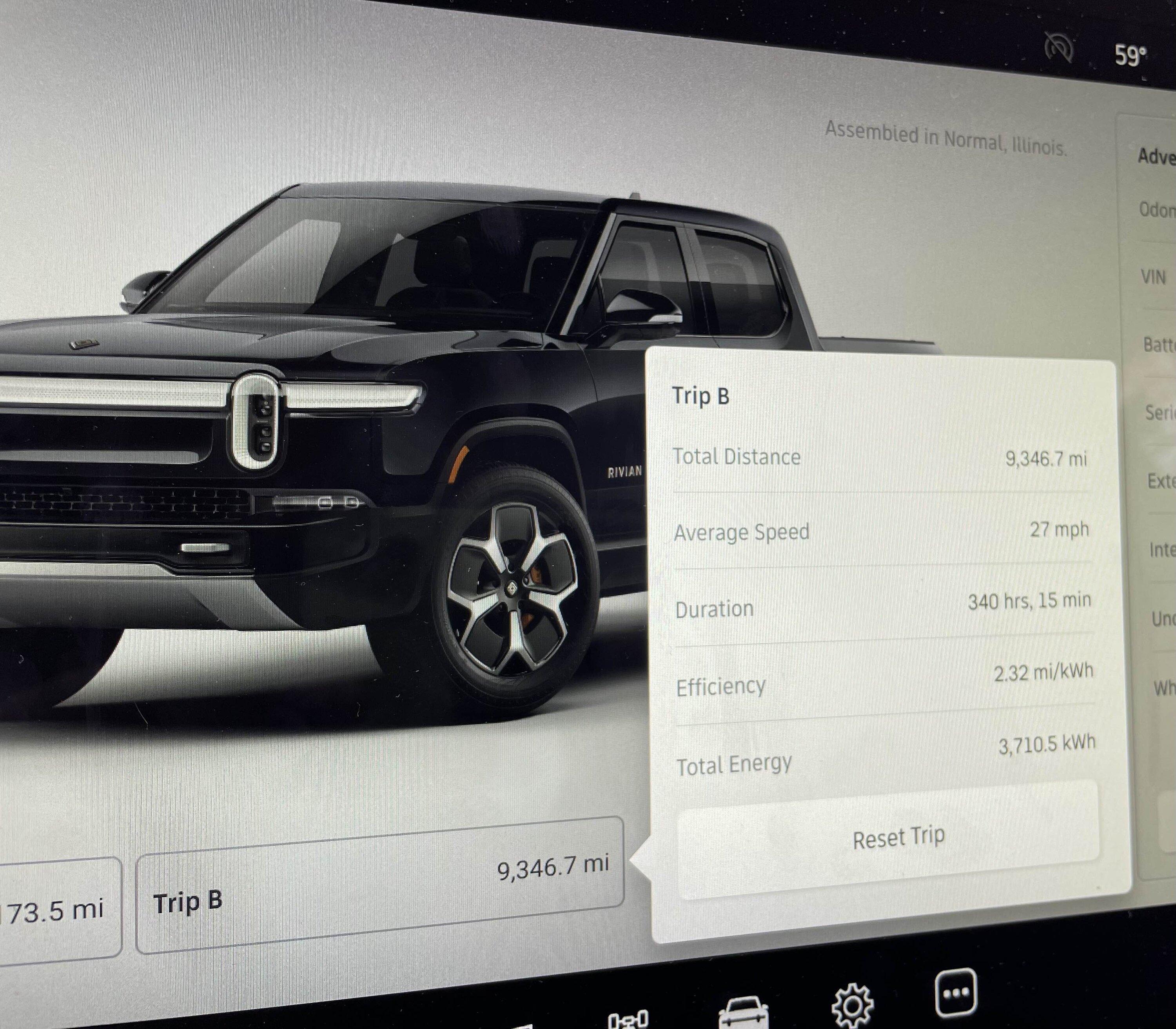 Rivian R1T R1S Just passed 10k miles. 2.44m/KWh consumption so far (on 21" wheels) IMG_0105