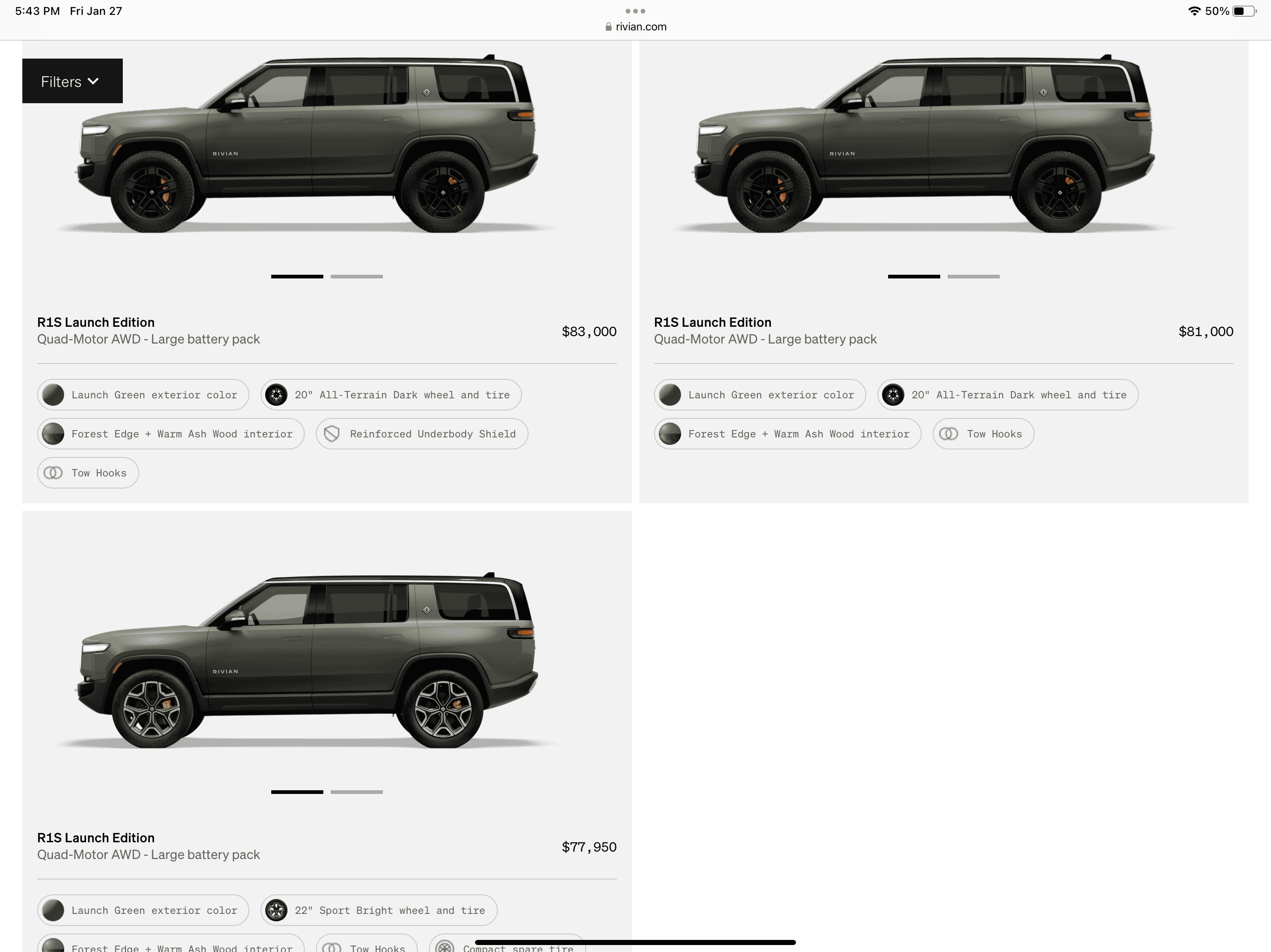 Rivian R1T R1S R1S Shop invite received ? Get yours? A81F4247-A643-48D4-9276-AFF4E38E16BE