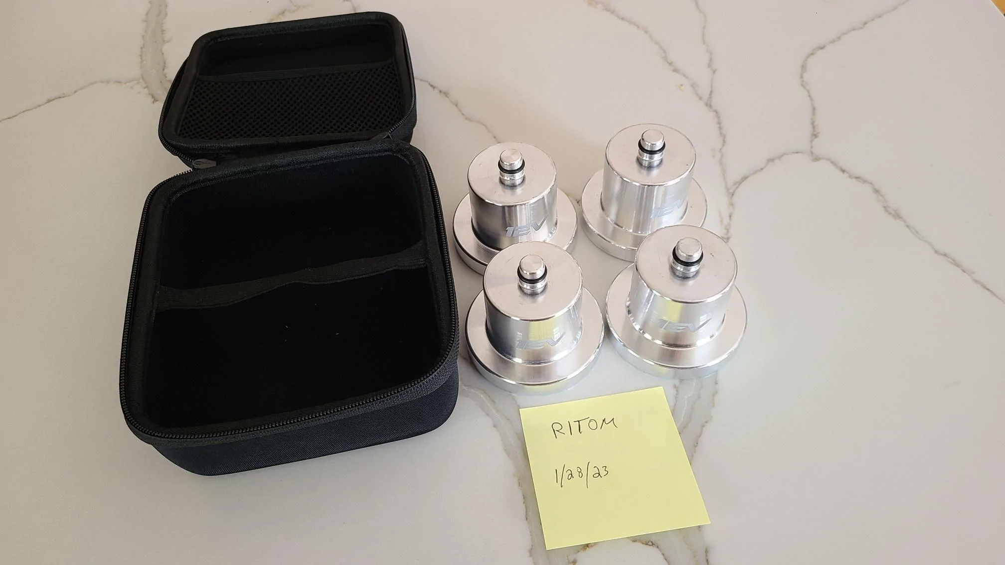 Rivian R1T R1S (4) 1EV Pucks W/Case (non-official) Pucks