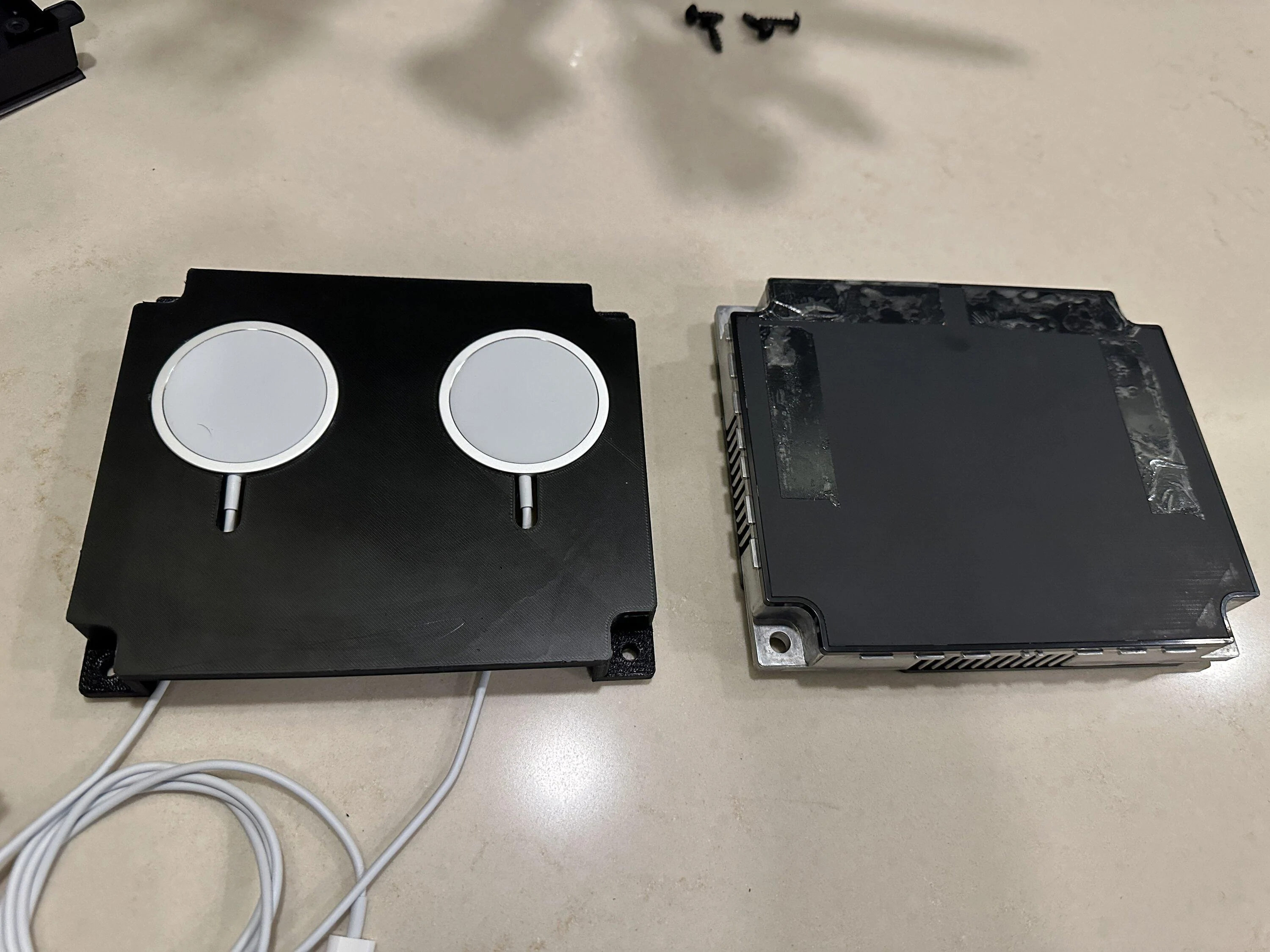 Rivian R1T R1S Simple Internal Apple MagSafe mod - STL attached 20230129_020103346_iOS