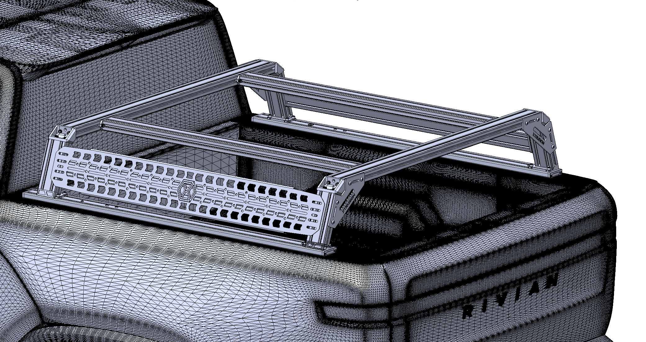 Rivian R1T R1S Bed Rack options from Xtrusion Overland 1675101523643