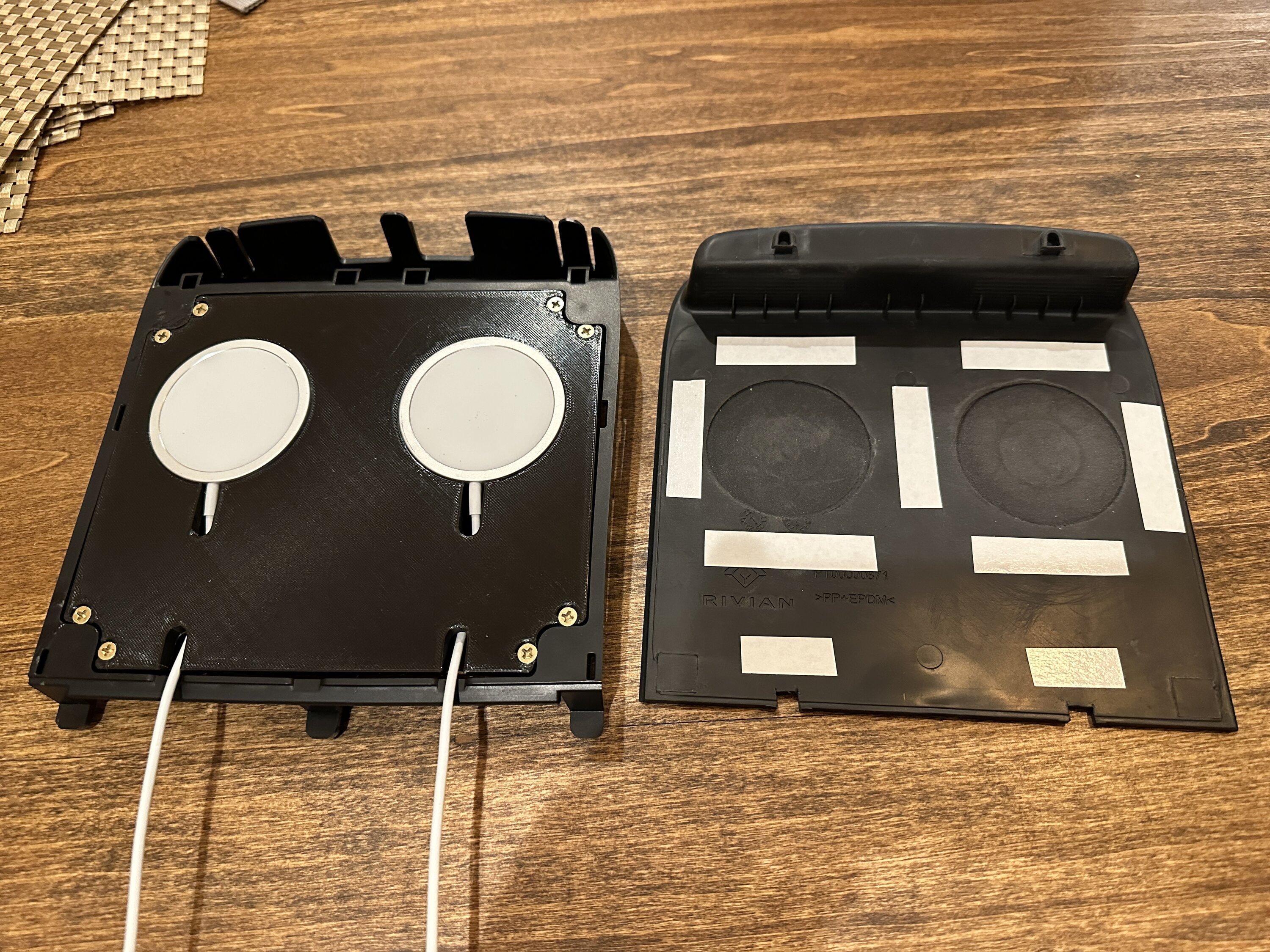 Rivian R1T R1S Simple Internal Apple MagSafe mod - STL attached 20230131_012701820_iOS