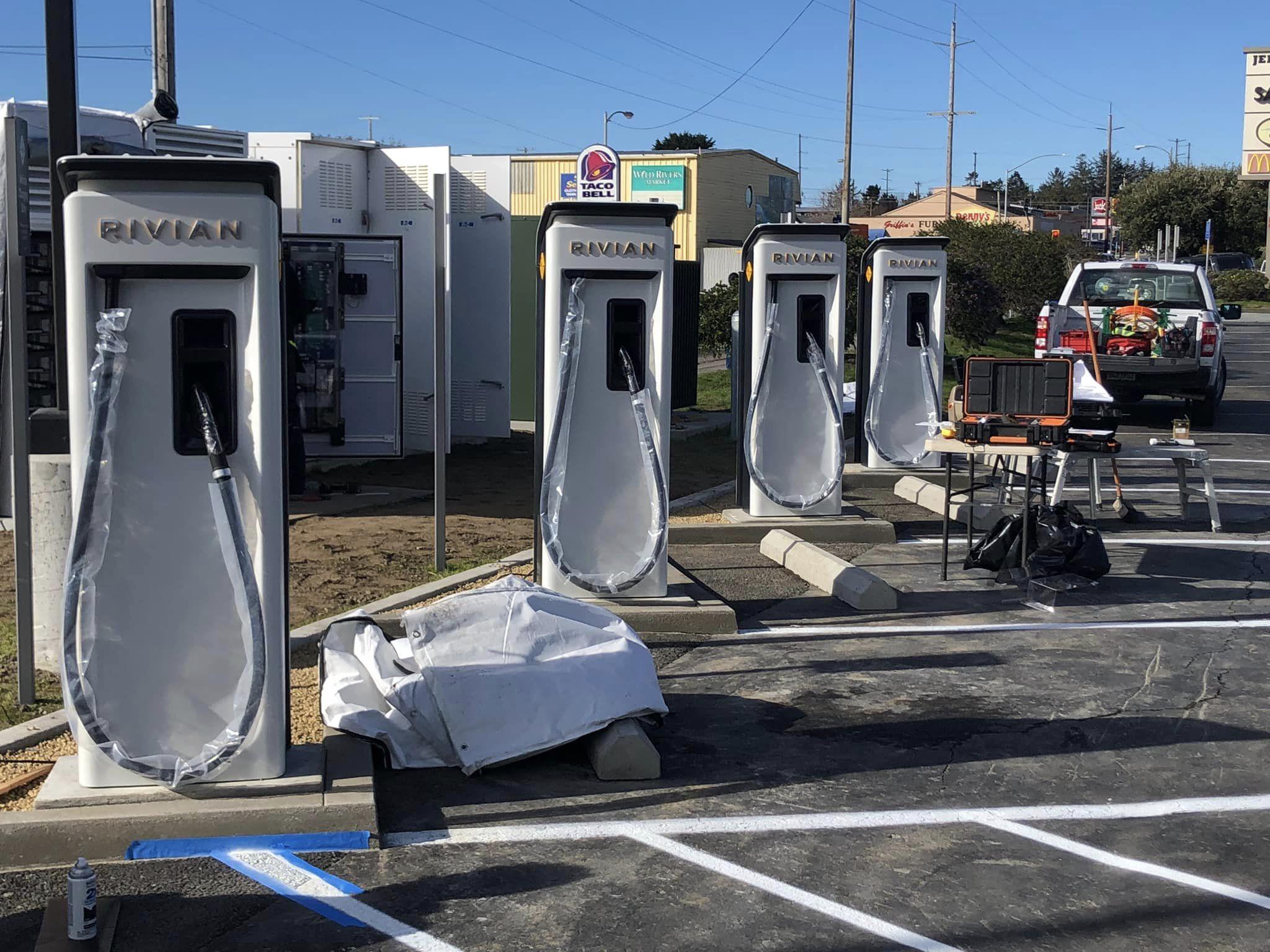 Rivian R1T R1S RAN Rivian charging stations currently being installed in Crescent City, CA 326532536_625040489386707_8702136002546030296_n