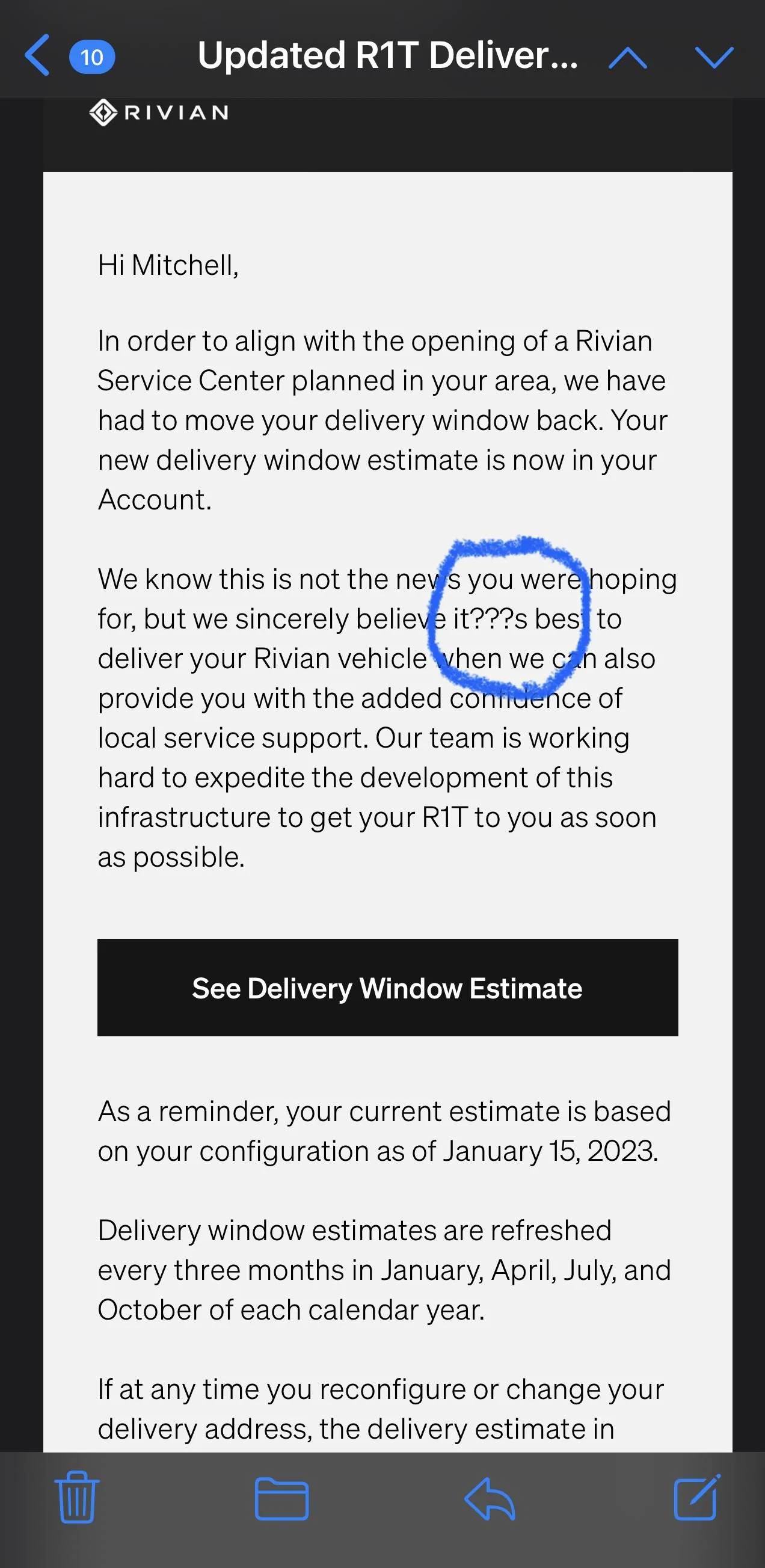 Rivian R1T R1S Delivery Estimate Updates Are Out! ⏱️ [as of Jan 31, 2022] BA9F7940-6E38-44E3-AC39-61685656AA89