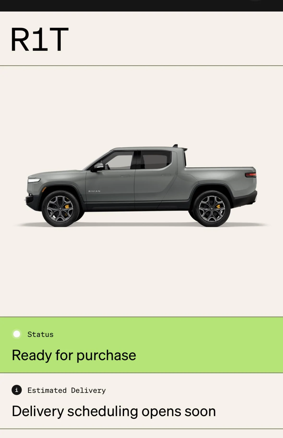 Rivian R1T R1S R1T Orders: Dec '22 - Jan '23 -- Status Room 96A03B57-9AF2-4C7D-9A6B-06CD6F65FB86