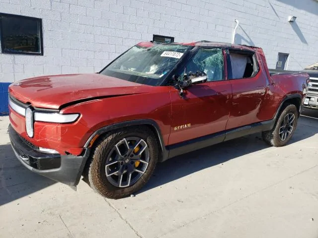 Rivian R1T R1S Salvage Rivan R1T on Copart -  Canyon Red R1T Adventure Edition 64417072_Image_1