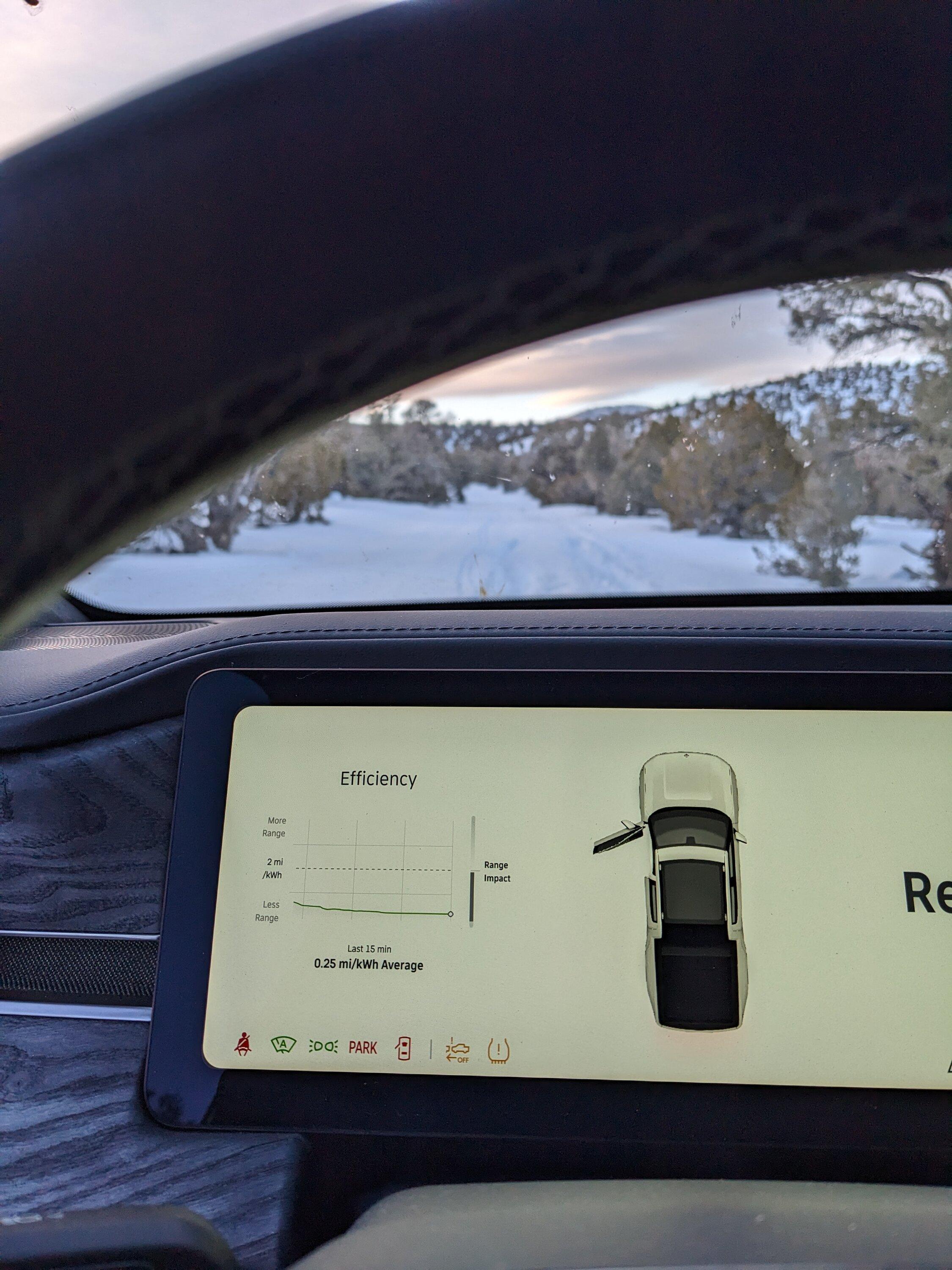 Rivian R1T R1S Snow & Desert shakedown bed camping trip in R1T @ Bishop, CA PXL_20230128_005514476
