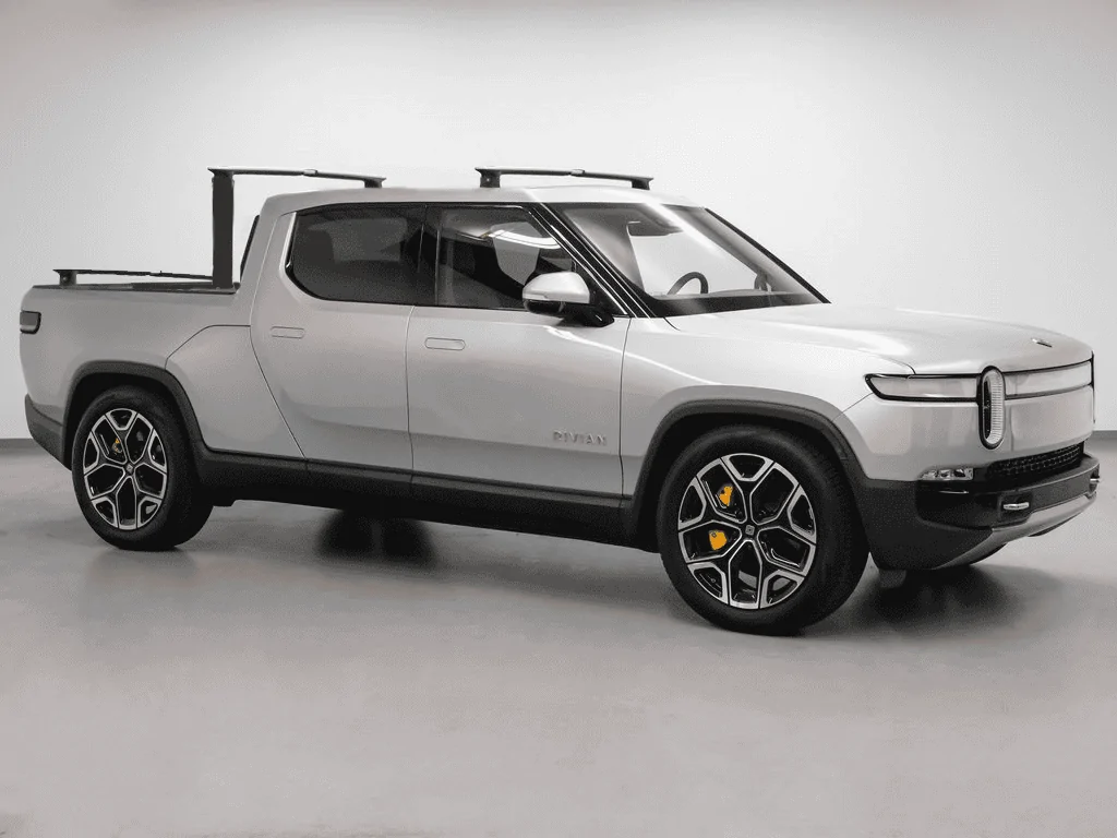 Rivian R1T R1S Custom Cab High Crossbars rivian with custom crossbars