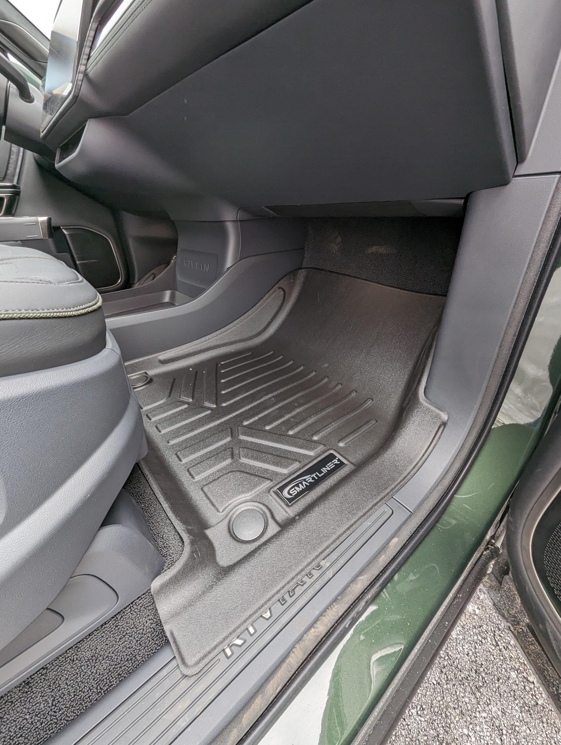 Rivian R1T R1S Smartliner floor mats and frunk liner protection - installed photos Smartliner floor mats and frunk liner - installed photos in Rivian R1T 4