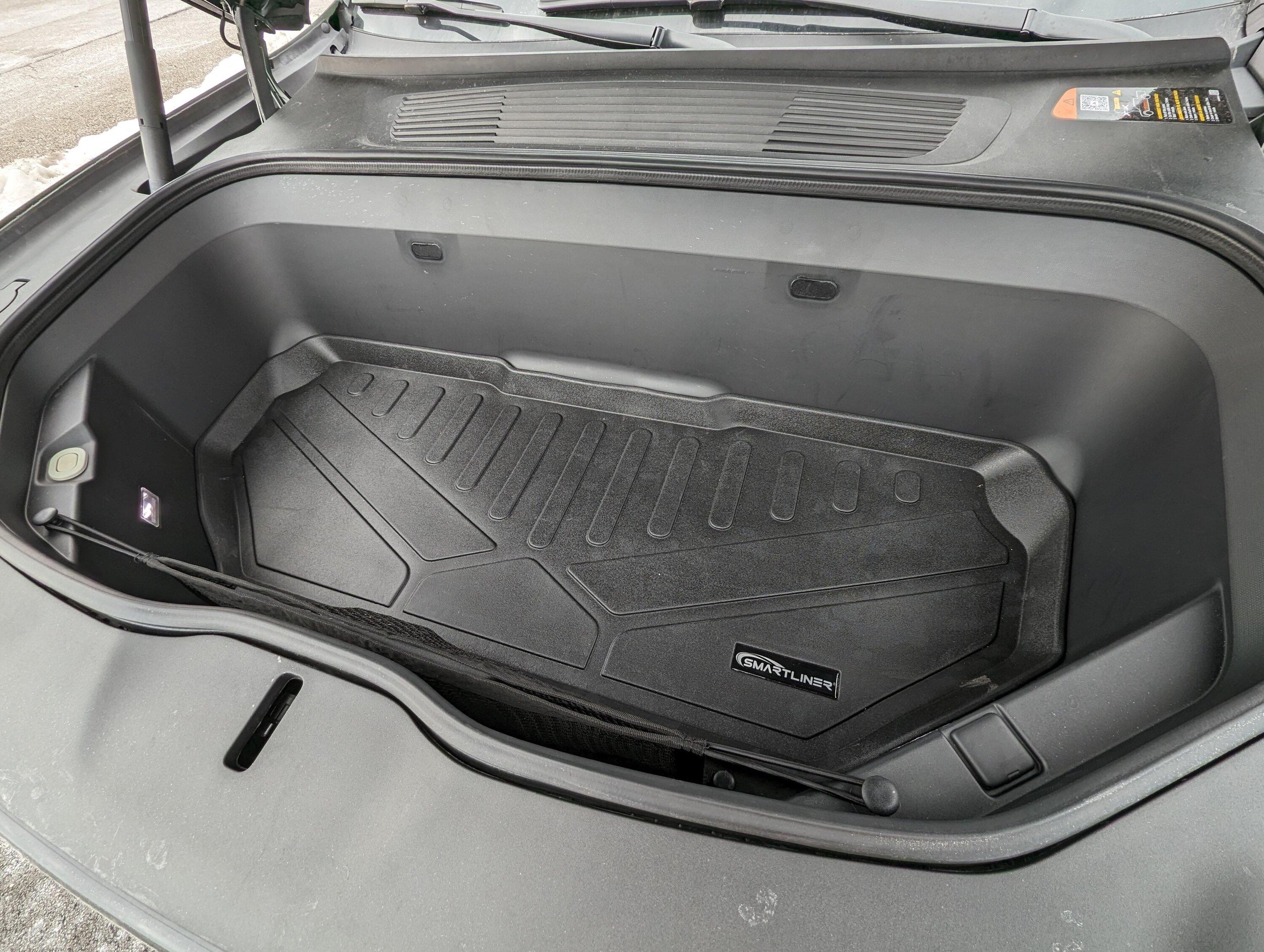 Rivian R1T R1S Smartliner floor mats and frunk liner protection - installed photos Smartliner floor mats and frunk liner - installed photos in Rivian R1T 3