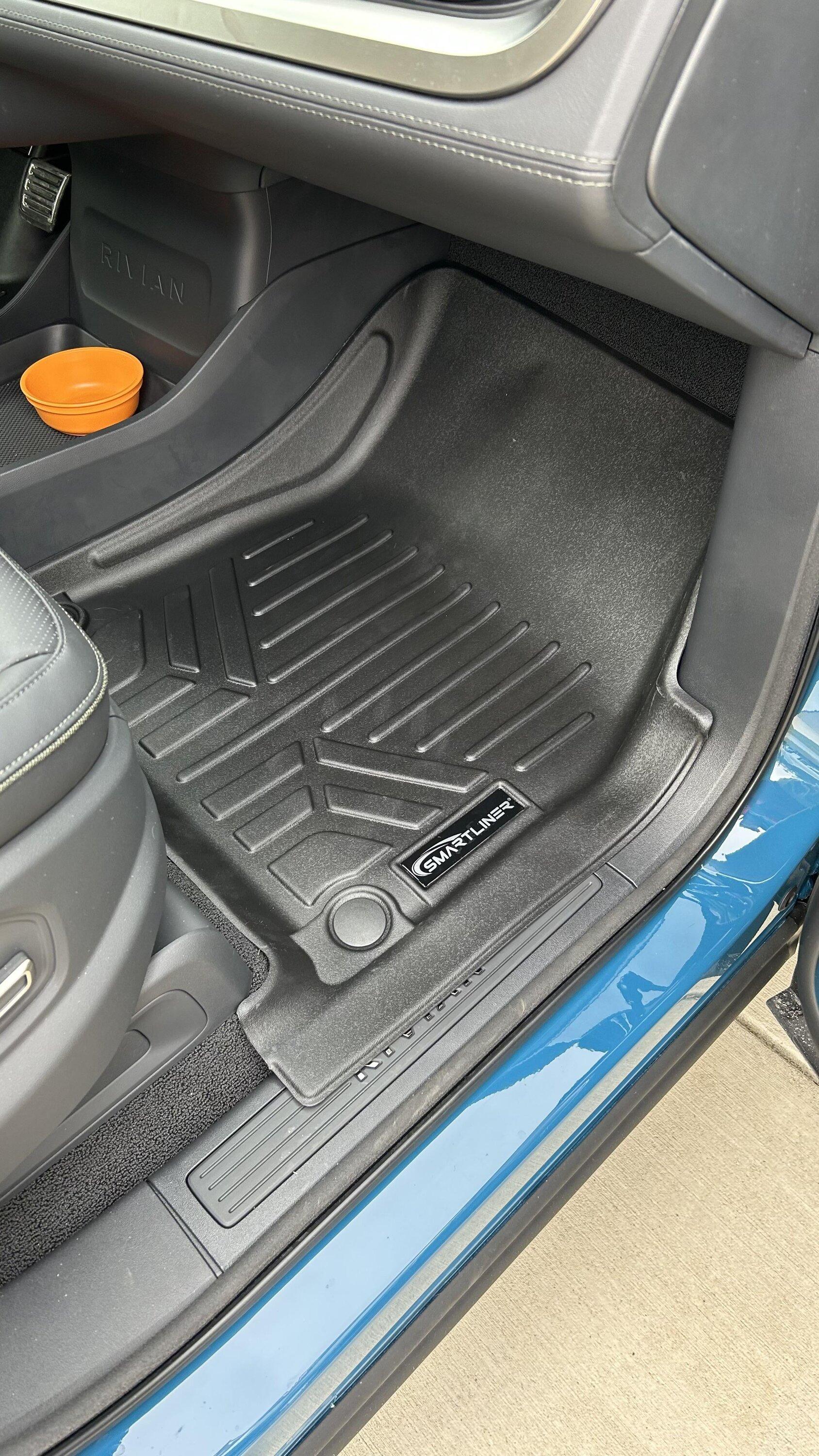 Rivian R1T R1S Smartliner floor mats and frunk liner protection - installed photos sfgqehr39fga1-