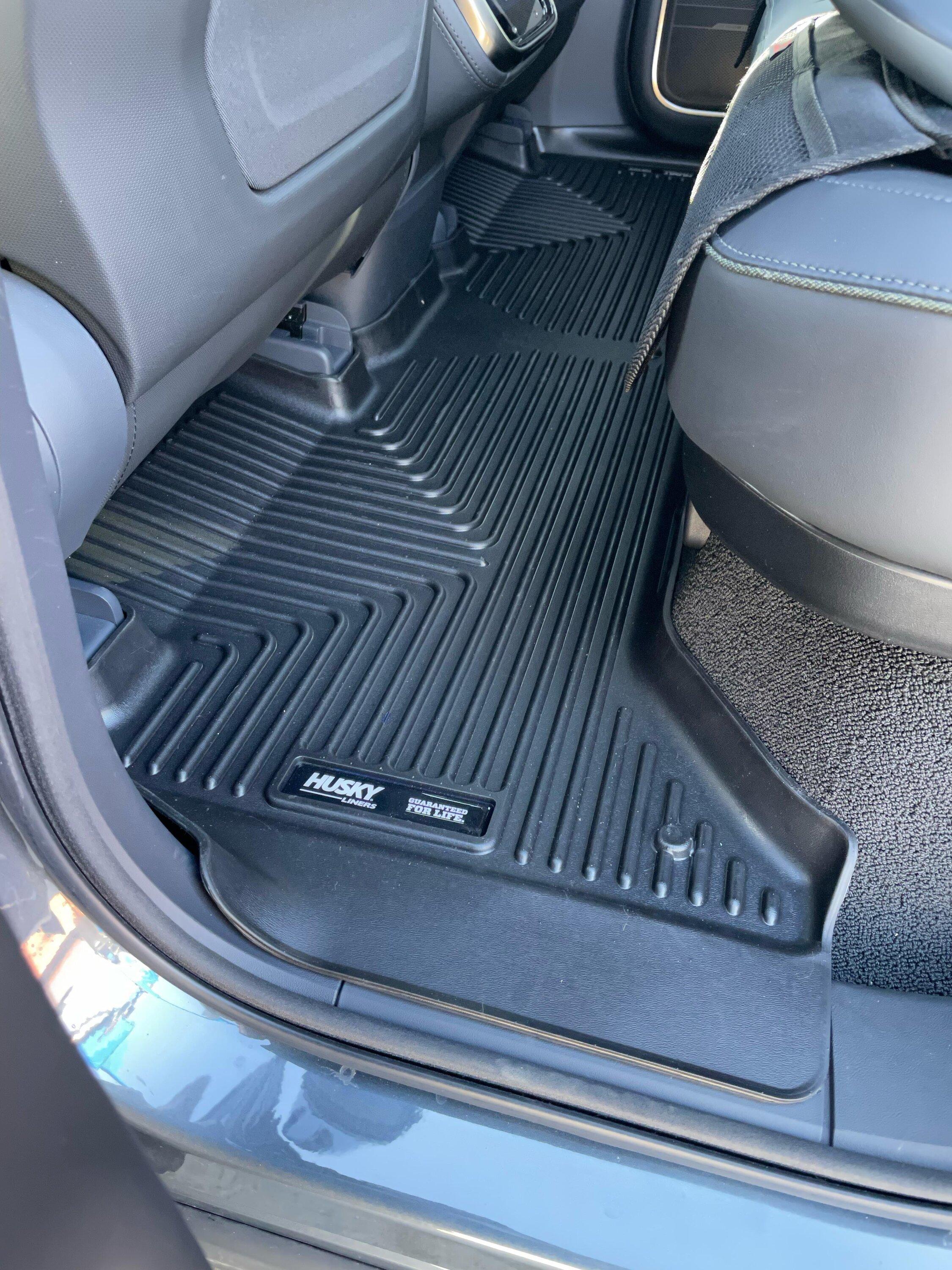 Rivian R1T R1S Husky Floor Liners installed photos Husky Floor Liners Rivian R1T photo 2