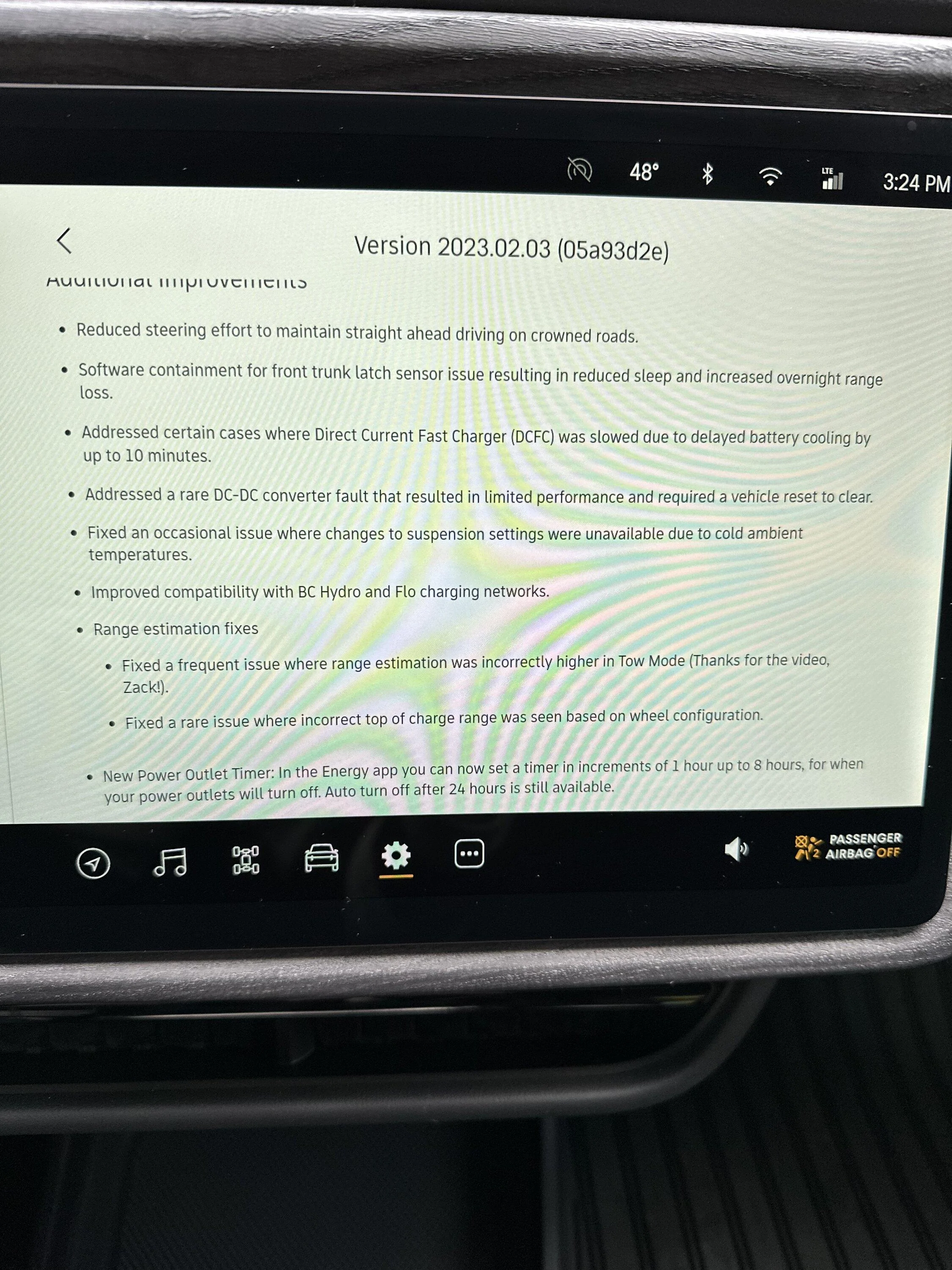 Rivian R1T R1S Software Version 2023.02.0 [beta] -- Improved EPA range, key fob firmware, new door ajar notification, steering improvement & more... 4F94736F-73C3-4861-B5EF-F3B8730D9DC6